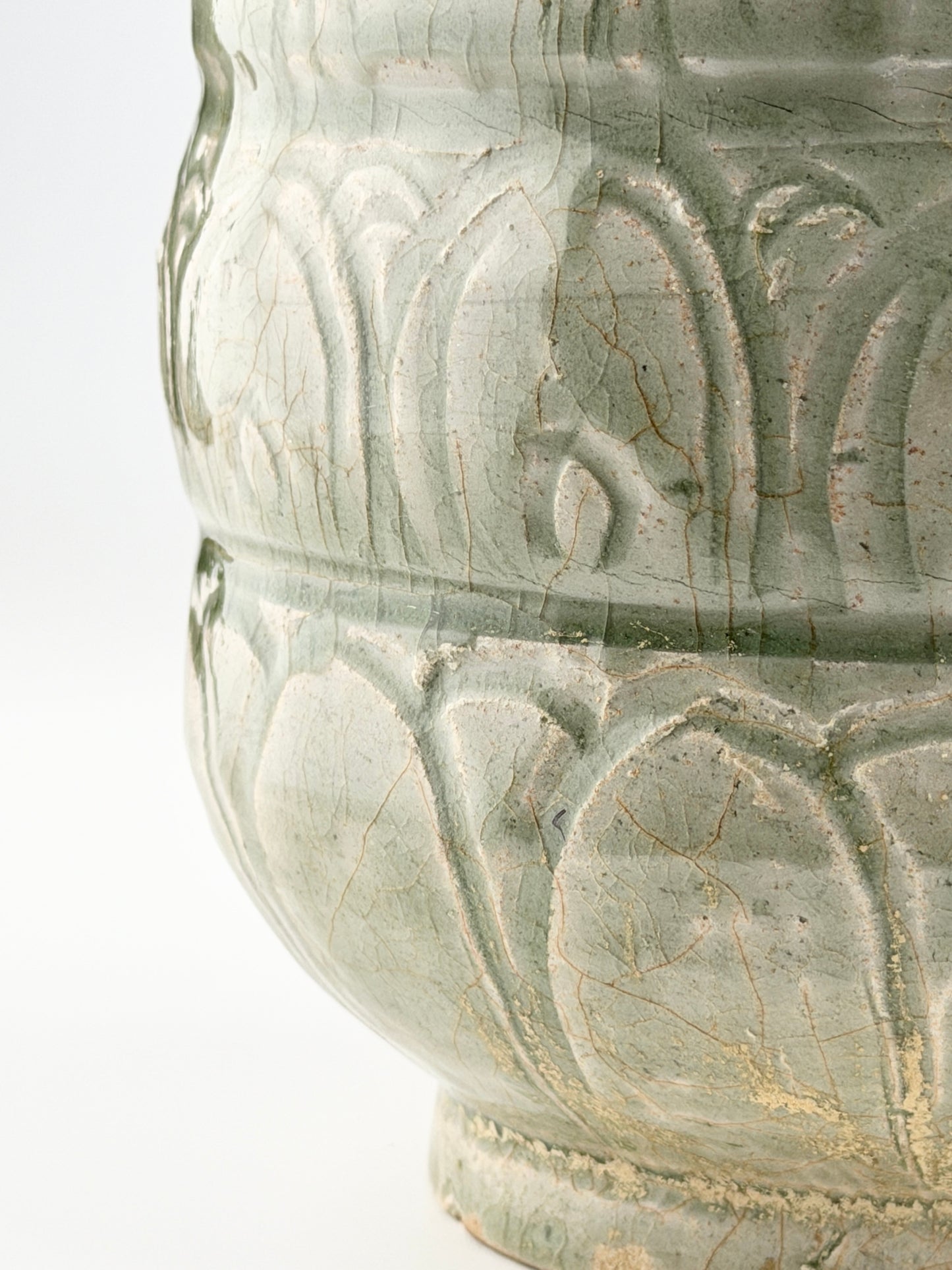Longquan Celadon Five-Spouted Jar, Five Dynasties/Song Dynasty