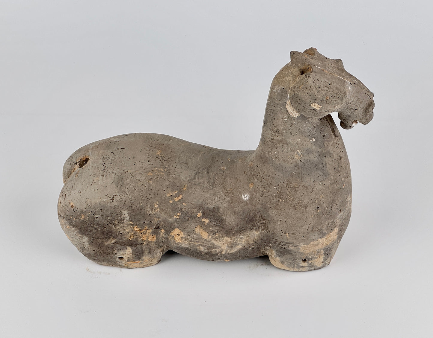 Gray Pottery Figure of a Horse, Han Dynasty