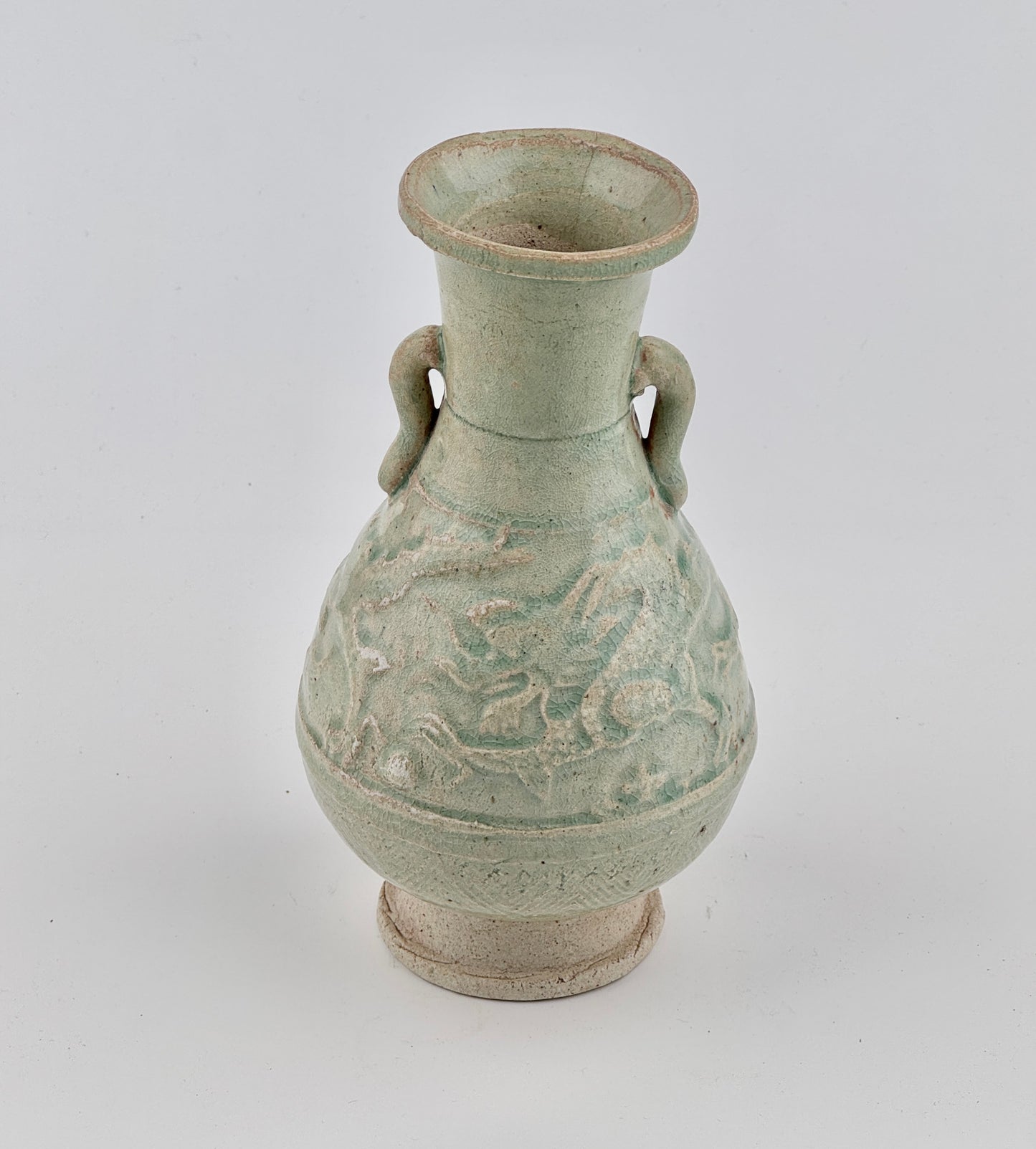 Qingbai Ware with two dragons, Yuan Dynasty, 14th century