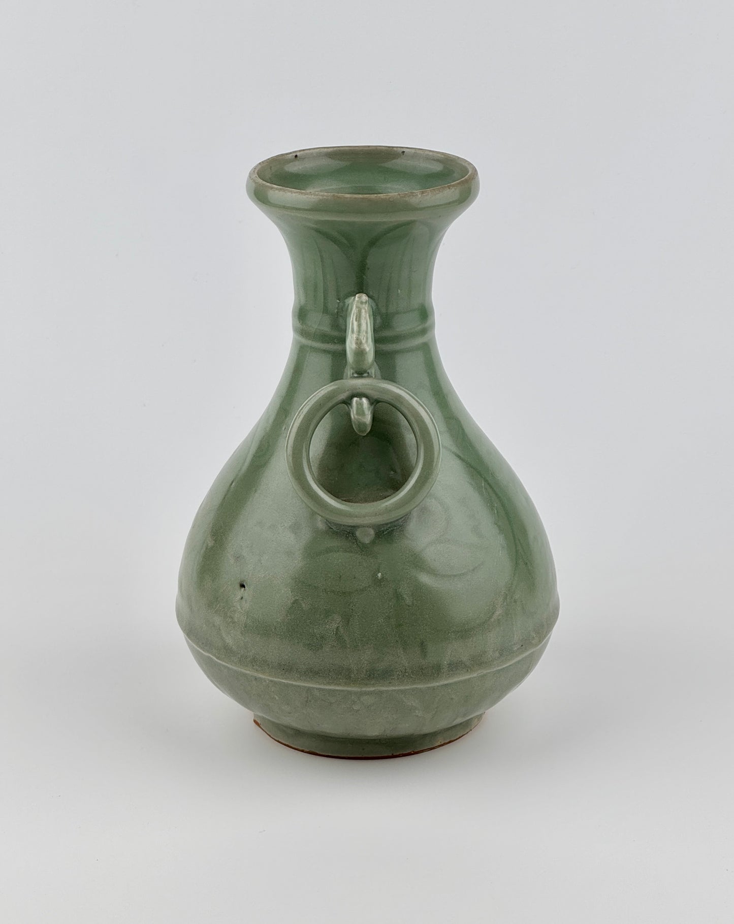 Carved Longquan Celadon Vase, Yuan-Ming Dynasty