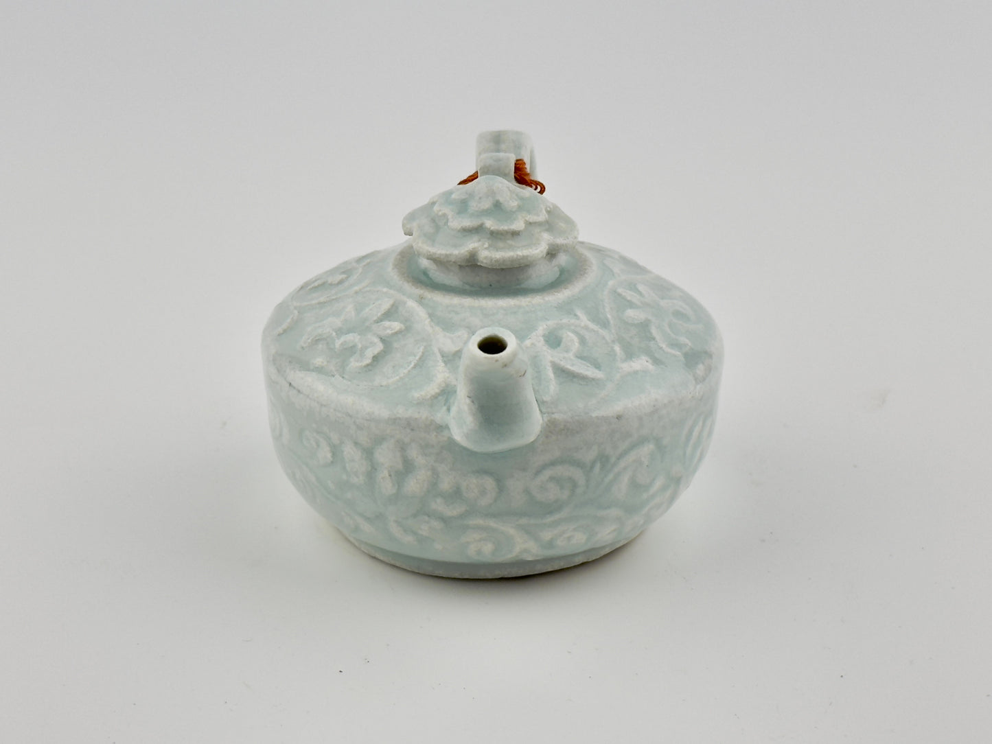 Rare Qingbai Carved Ewer, Yuan Dynasty