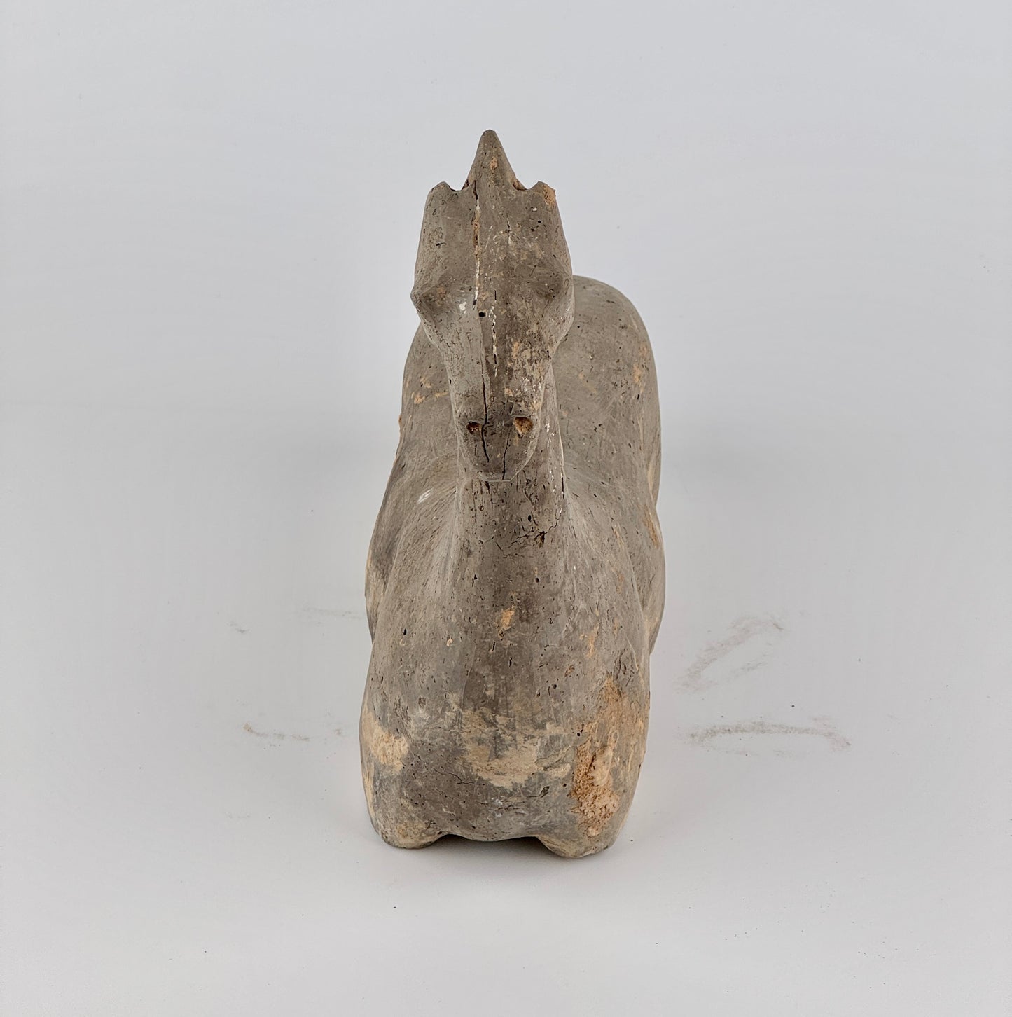 Gray Pottery Figure of a Horse, Han Dynasty