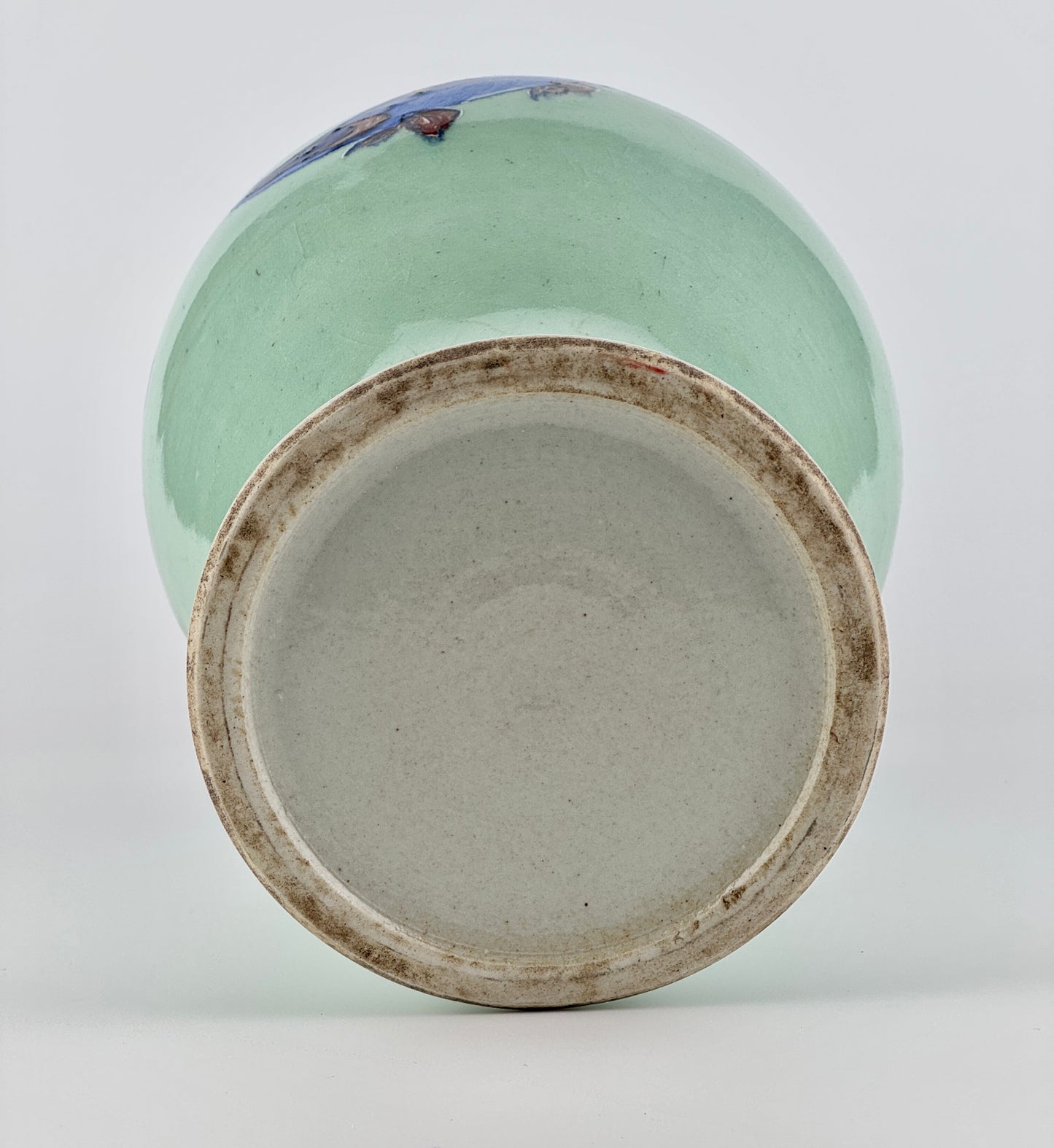 Underglaze Blue and Copper Red Yuhuchunping, Late Qing Period