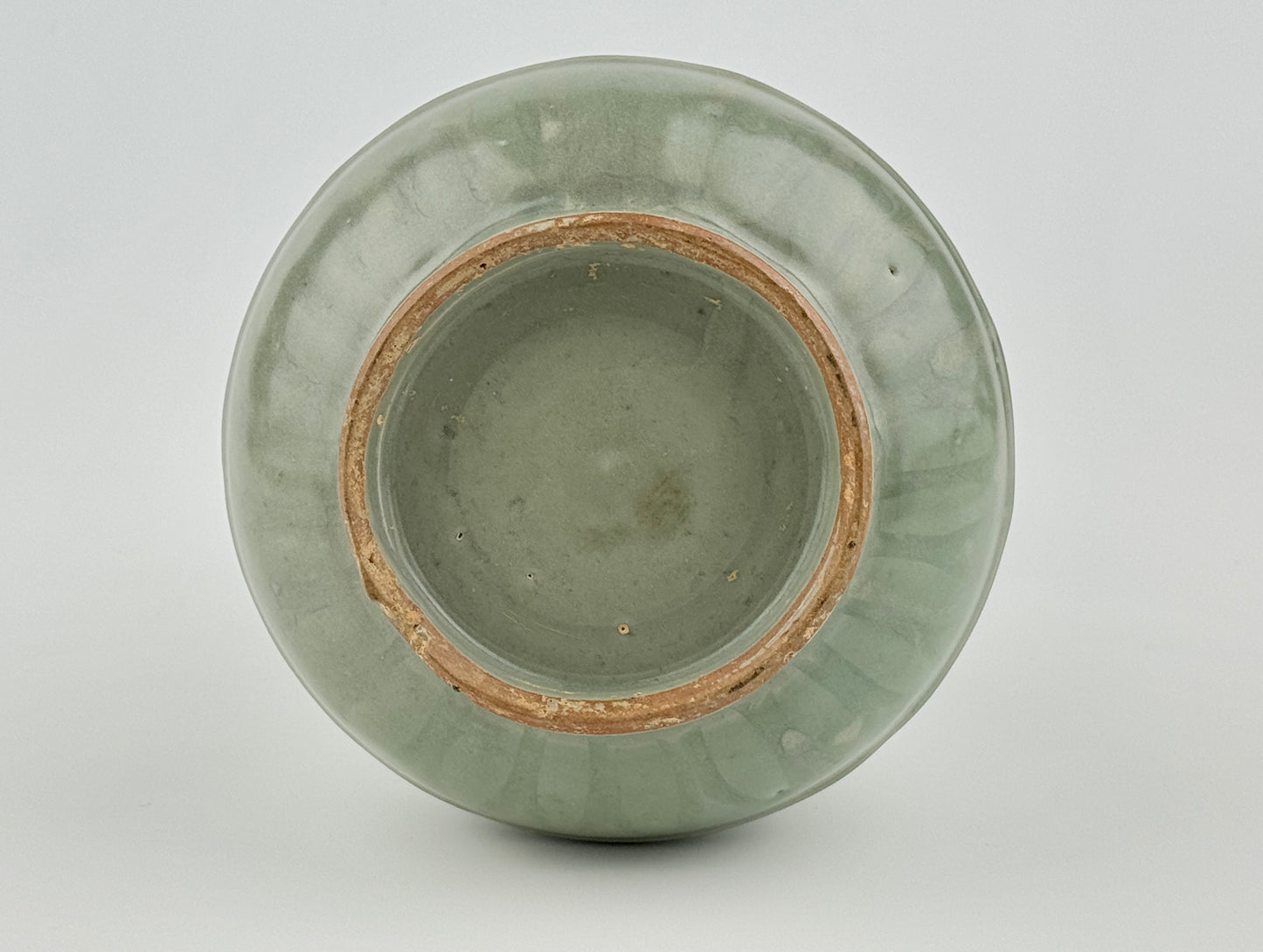 Carved Longquan Celadon Vase, Yuan-Ming Dynasty