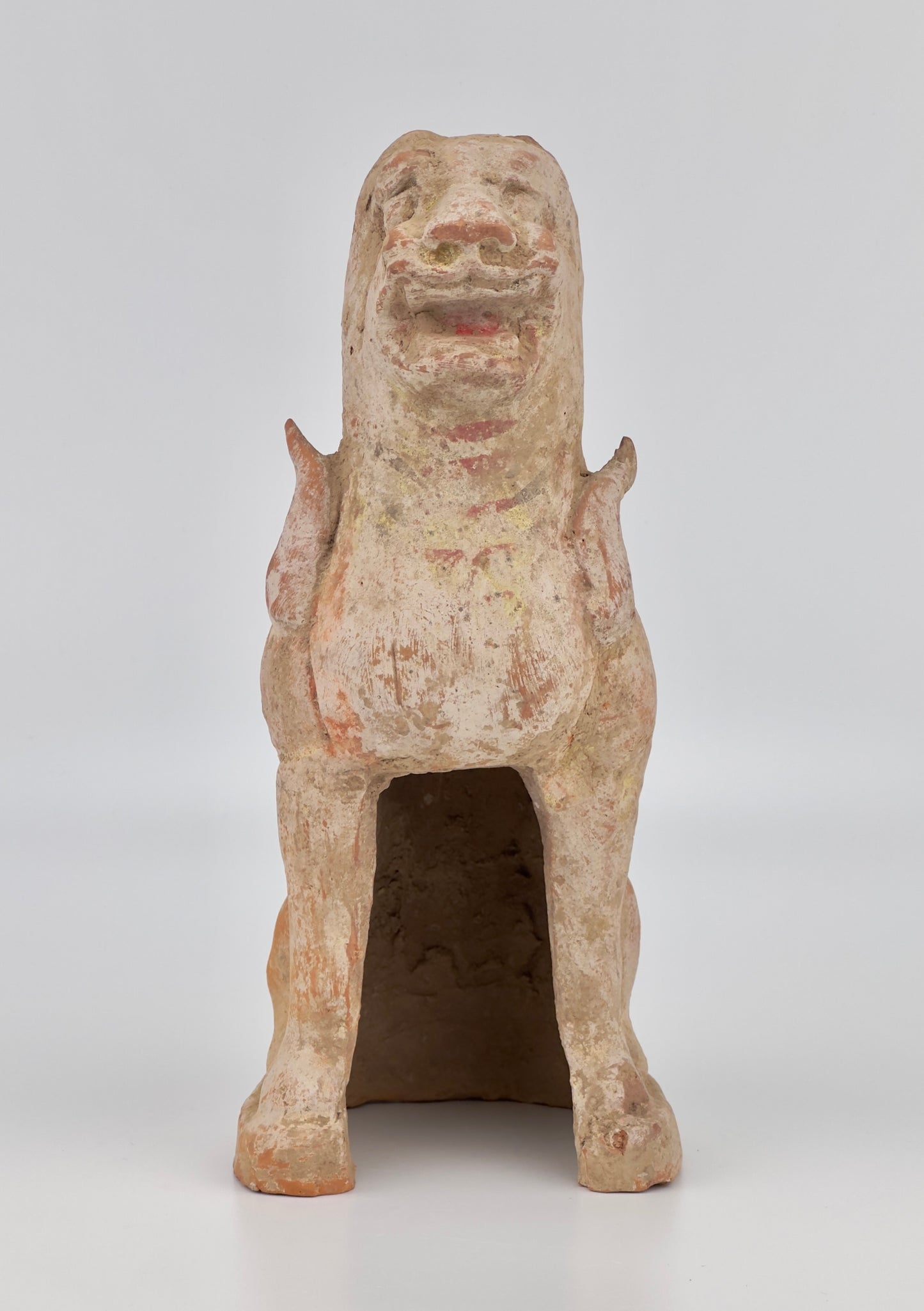 Guardian Haitai Lion Pottery Figure, Northern Wei-Tang Dynasties