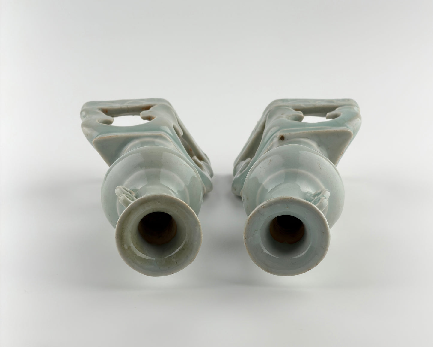 Pair of Qingbai Incense Stands, Song-Yuan Dynasty