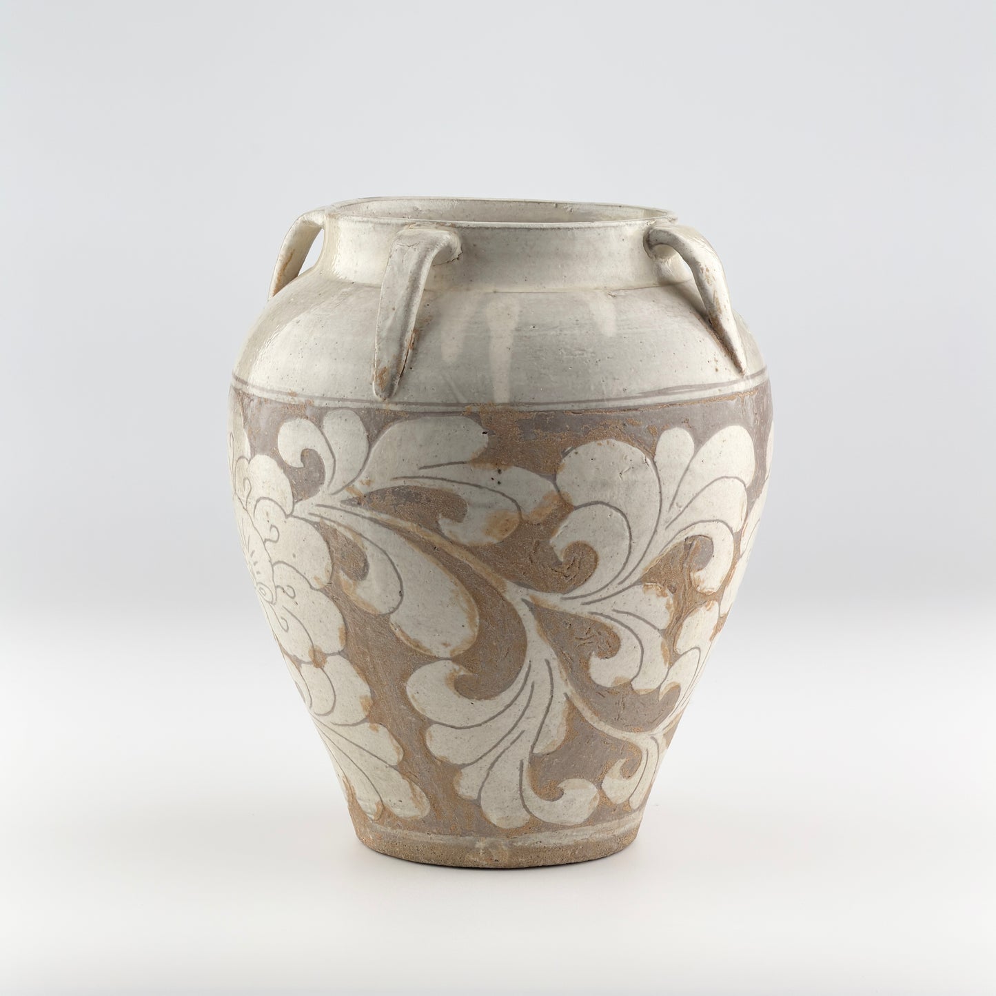Cizhou Lotus Carved Jar, Song dynasty