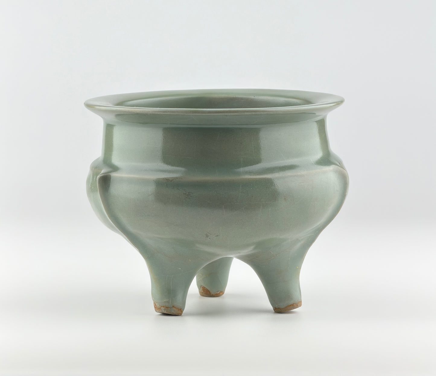 Rare Longquan Celadon Tripod Incense Burner, Song Dynasty