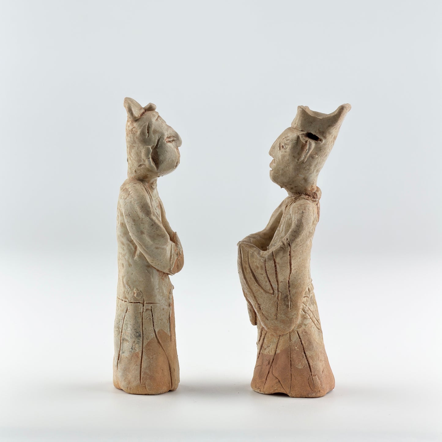 Two Incised Sandstone Mingqi, Five Dynasties and Ten Kingdoms period(907-979)