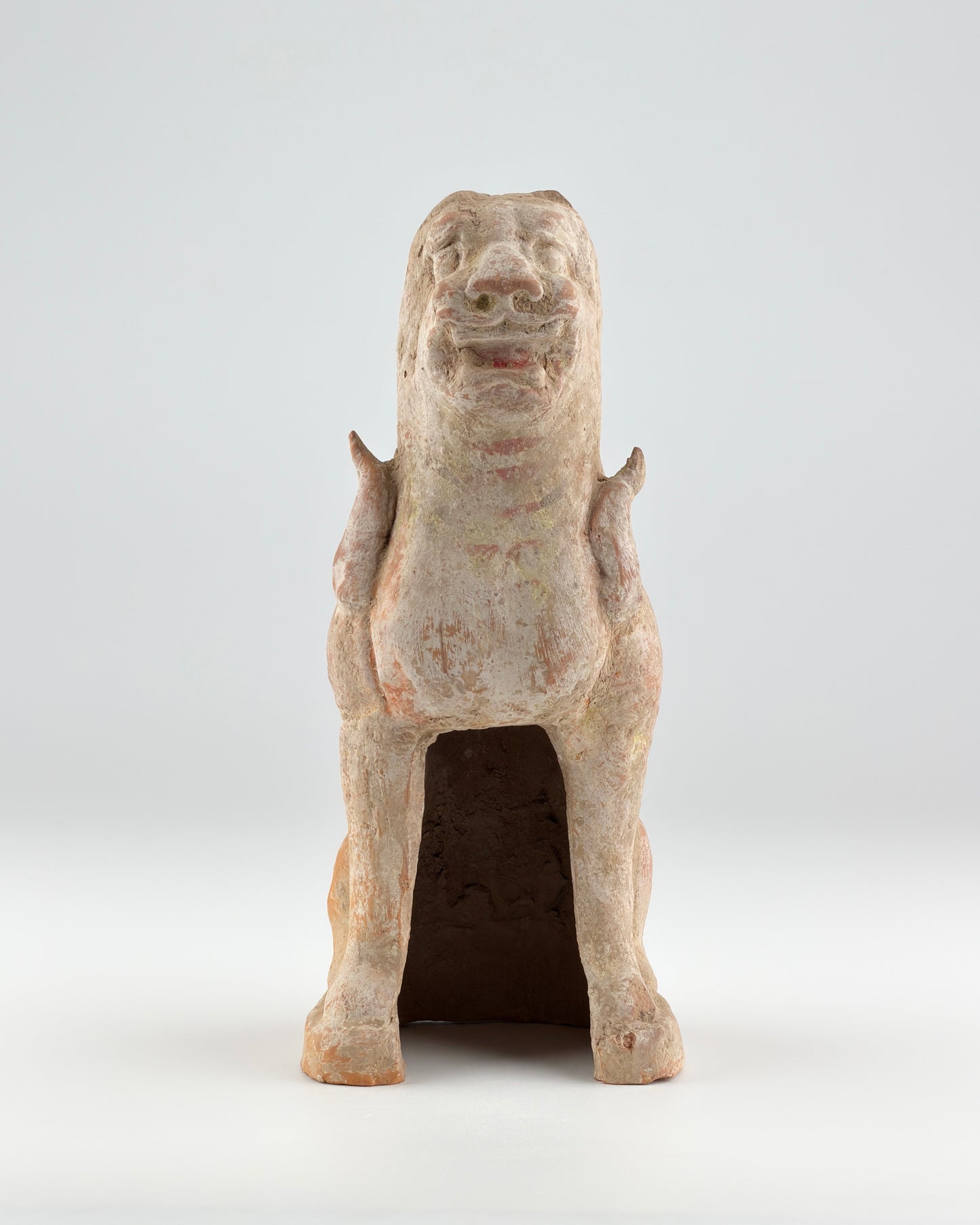 Guardian Haitai Lion Pottery Figure, Northern Wei-Tang Dynasties