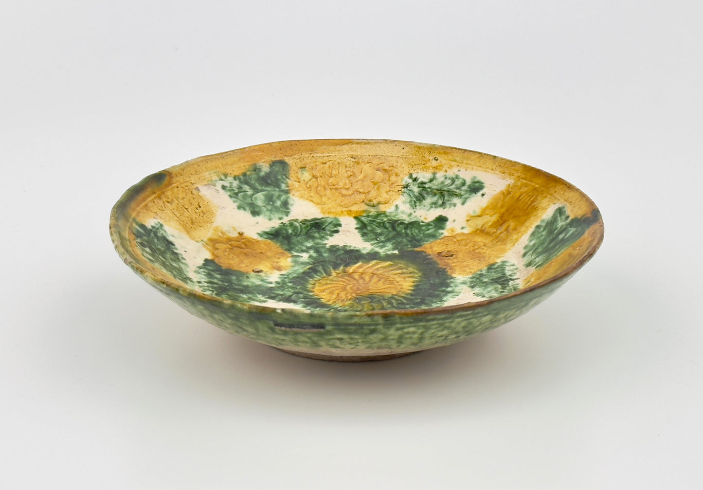 SANCAI-GLAZED ‘FLORAL’ DISH, LIAO DYNASTY(916-1125)