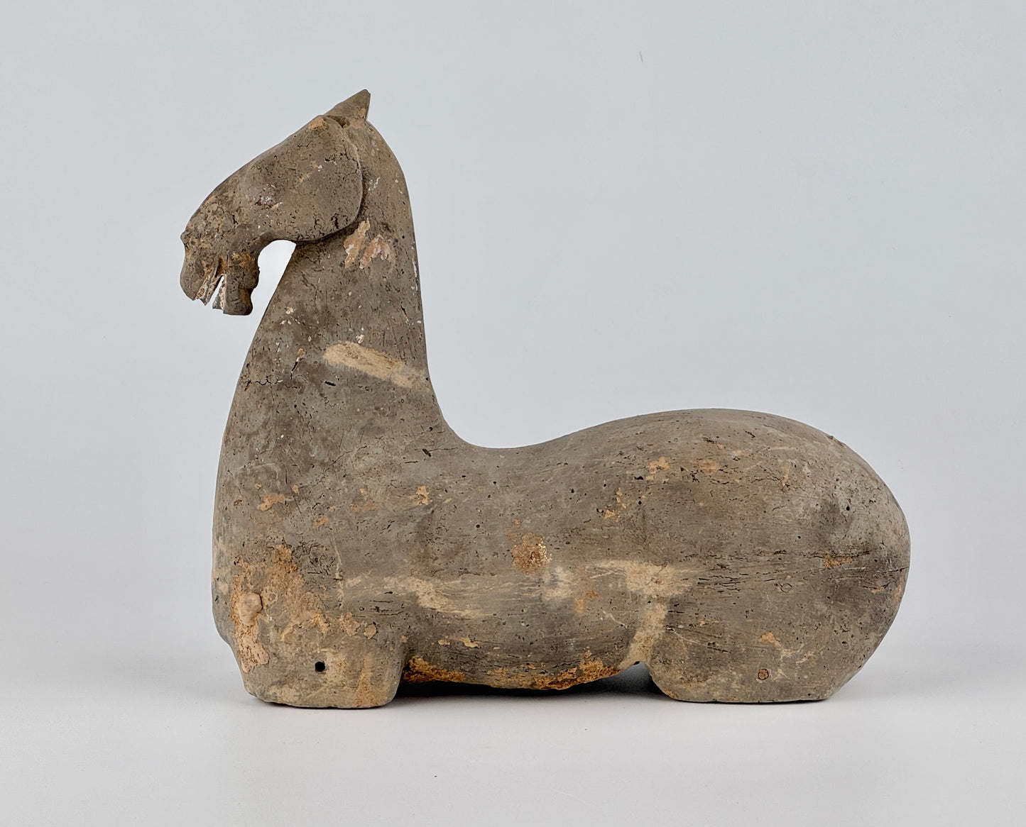 Gray Pottery Figure of a Horse, Han Dynasty