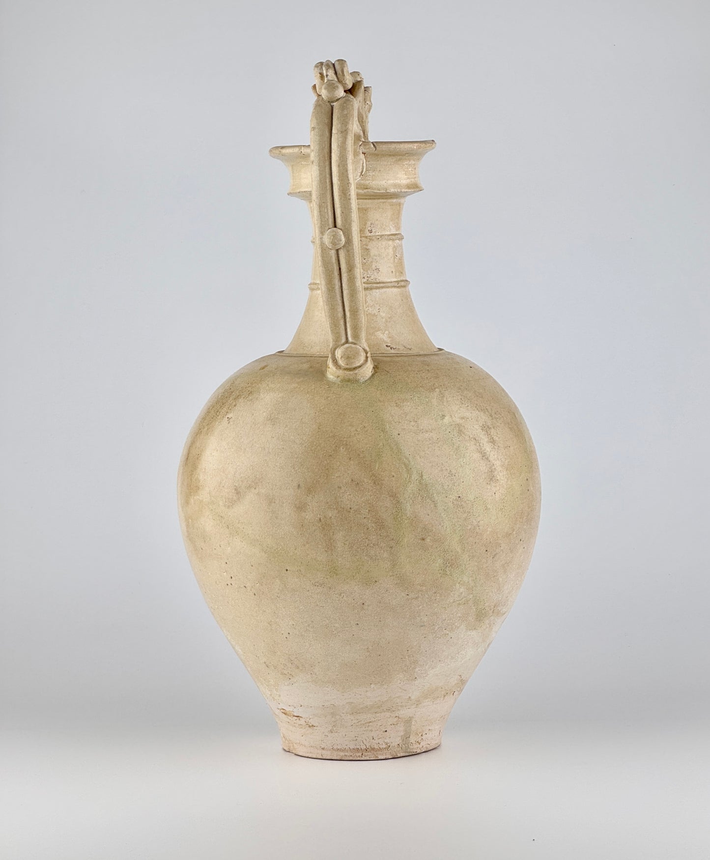 A Large and Rare Straw-Glazed Pottery Amphora, Tang Dynasty