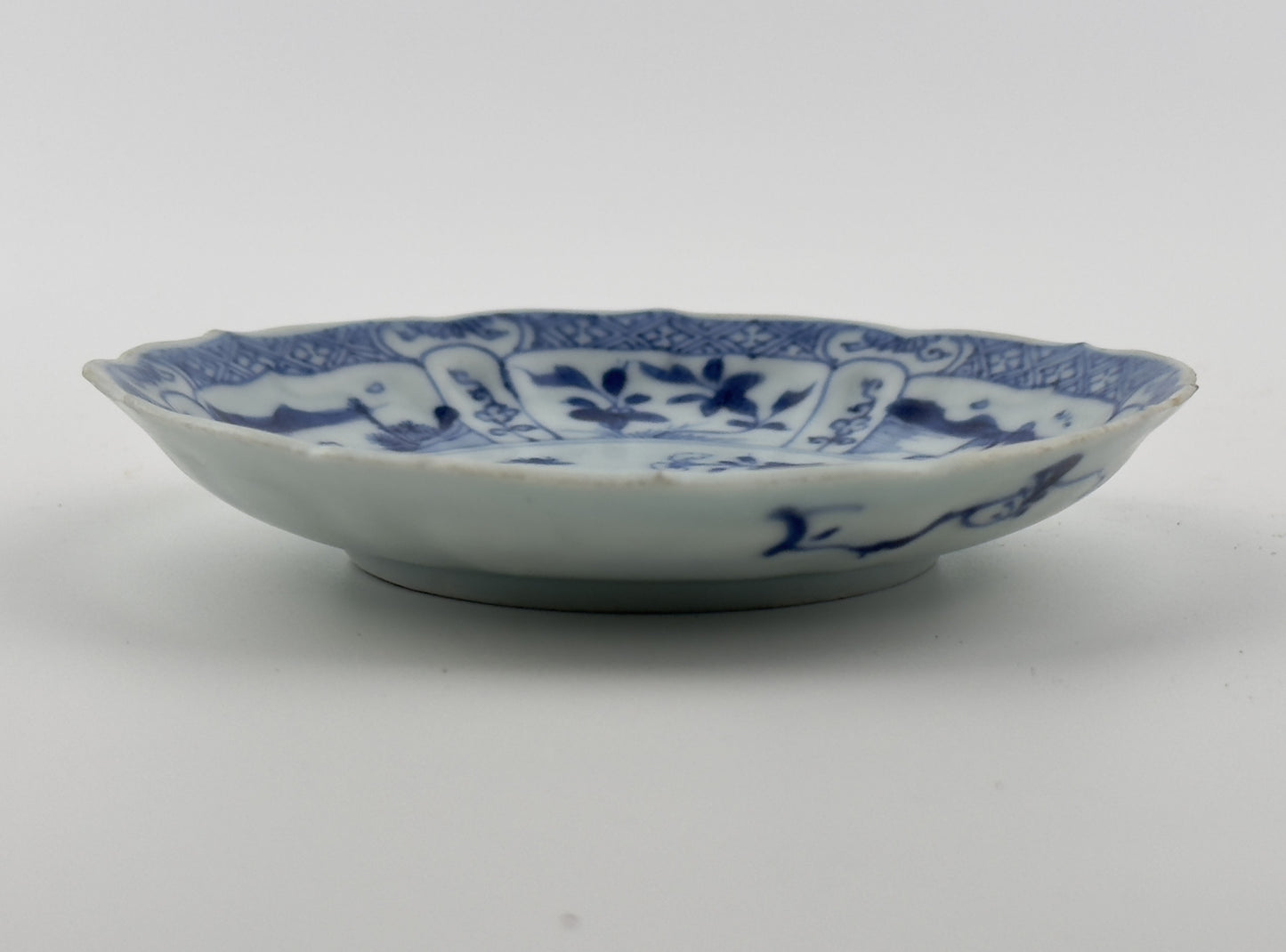 Chicken Pattern Blue and White Saucer c 1725, Qing Dynasty, Yongzheng Era