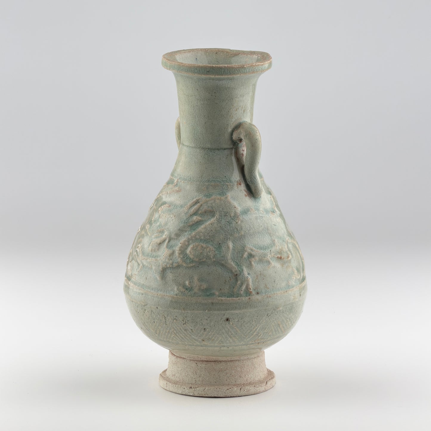 Qingbai Ware with two dragons, Yuan Dynasty, 14th century