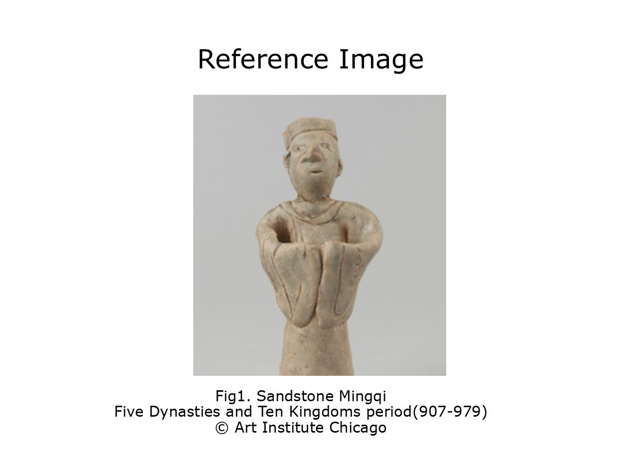 Two Incised Sandstone Mingqi, Five Dynasties and Ten Kingdoms period(907-979)