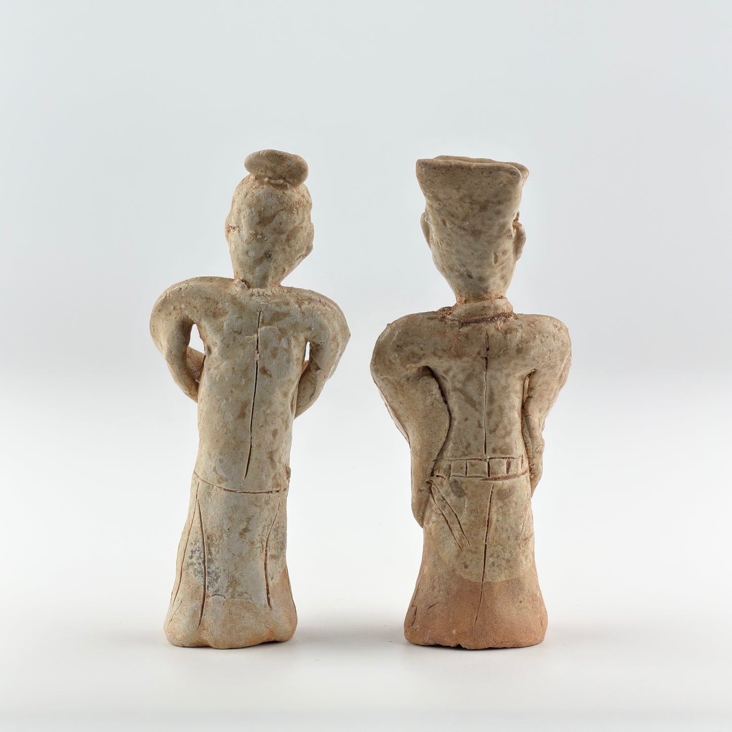 Two Incised Sandstone Mingqi, Five Dynasties and Ten Kingdoms period(907-979)