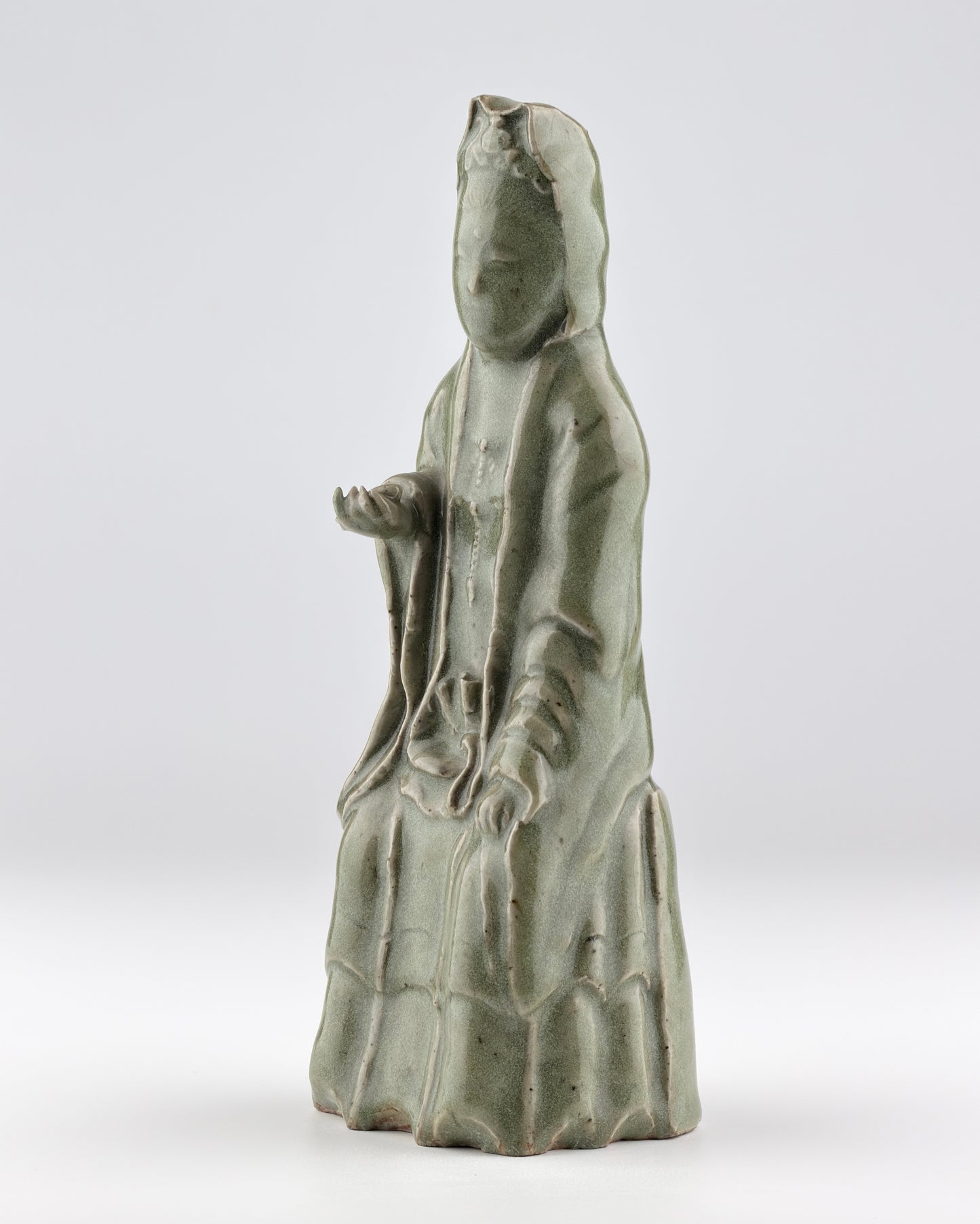 Longquan Celadon Figurine, Ming Dynasty (1368-1644)