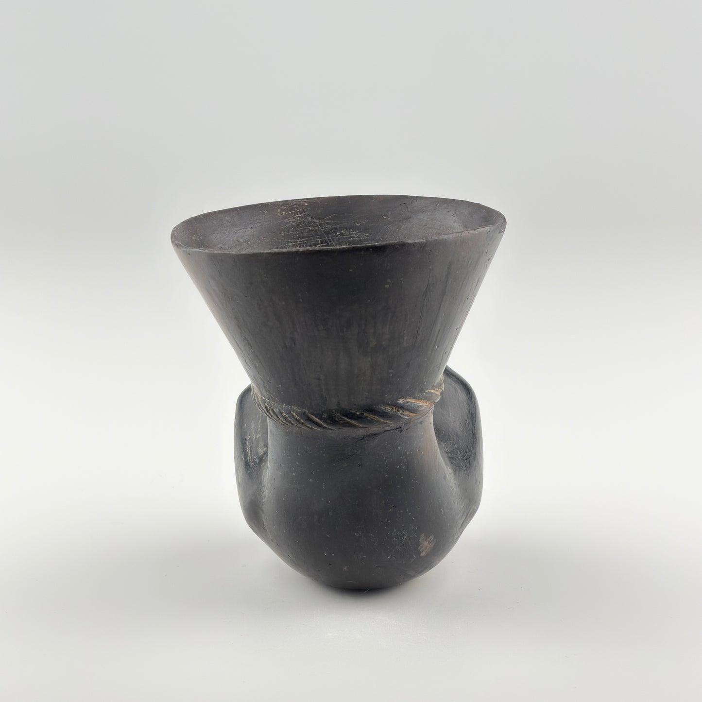 Blackware Bird-Shaped Vessel
