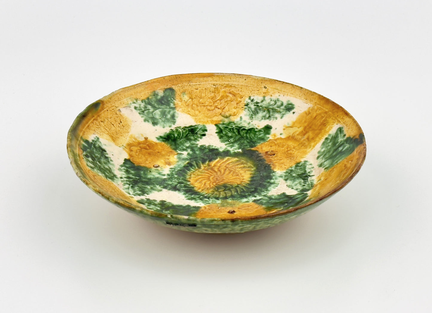 SANCAI-GLAZED ‘FLORAL’ DISH, LIAO DYNASTY(916-1125)