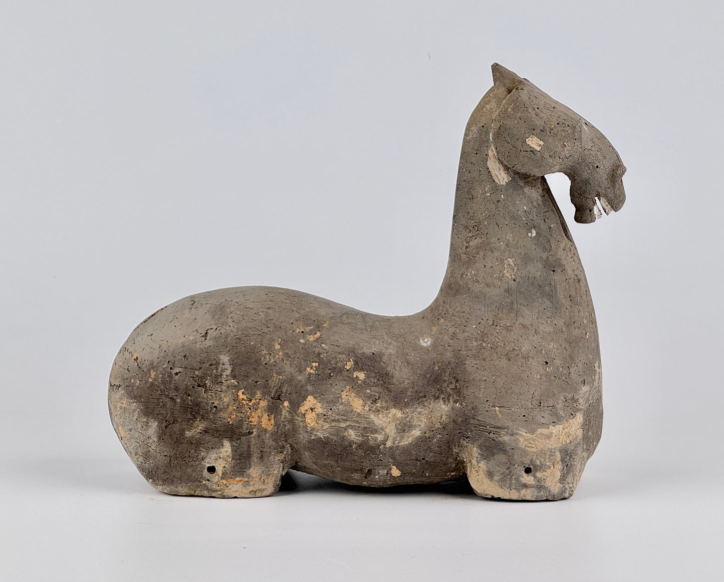 Gray Pottery Figure of a Horse, Han Dynasty