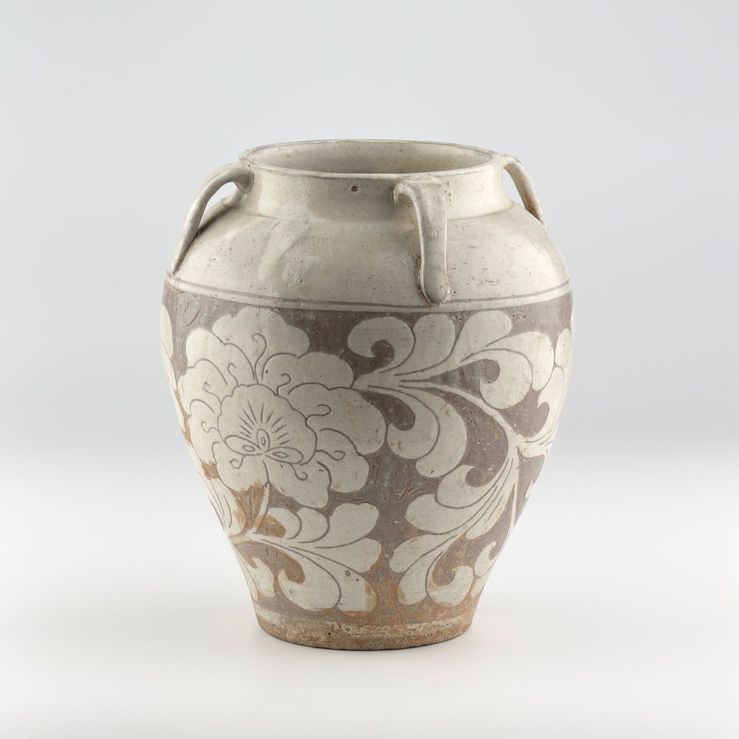 Cizhou Lotus Carved Jar, Song dynasty