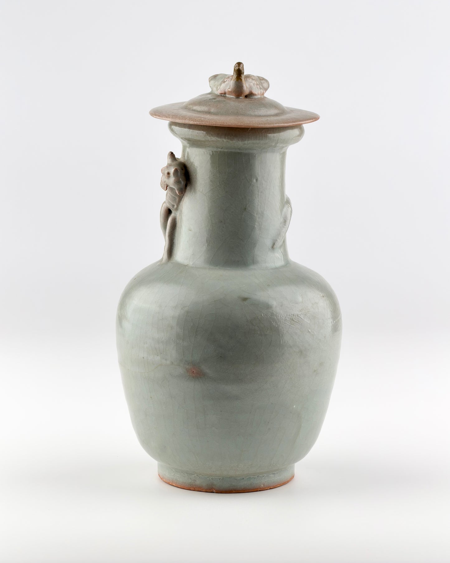 Longquan Celadon 'Dragon' Jar and Cover, Song Dynasty