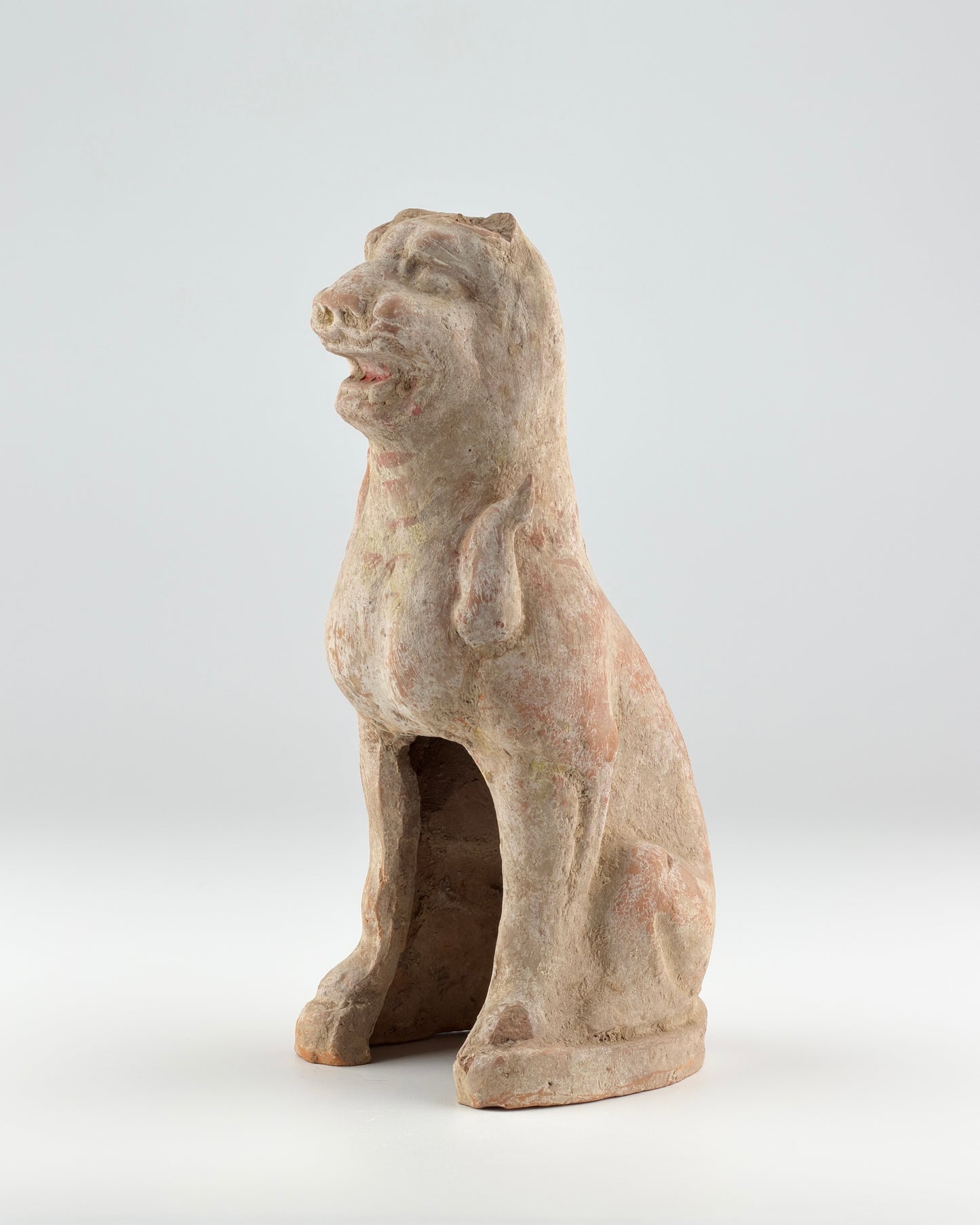 Guardian Haitai Lion Pottery Figure, Northern Wei-Tang Dynasties
