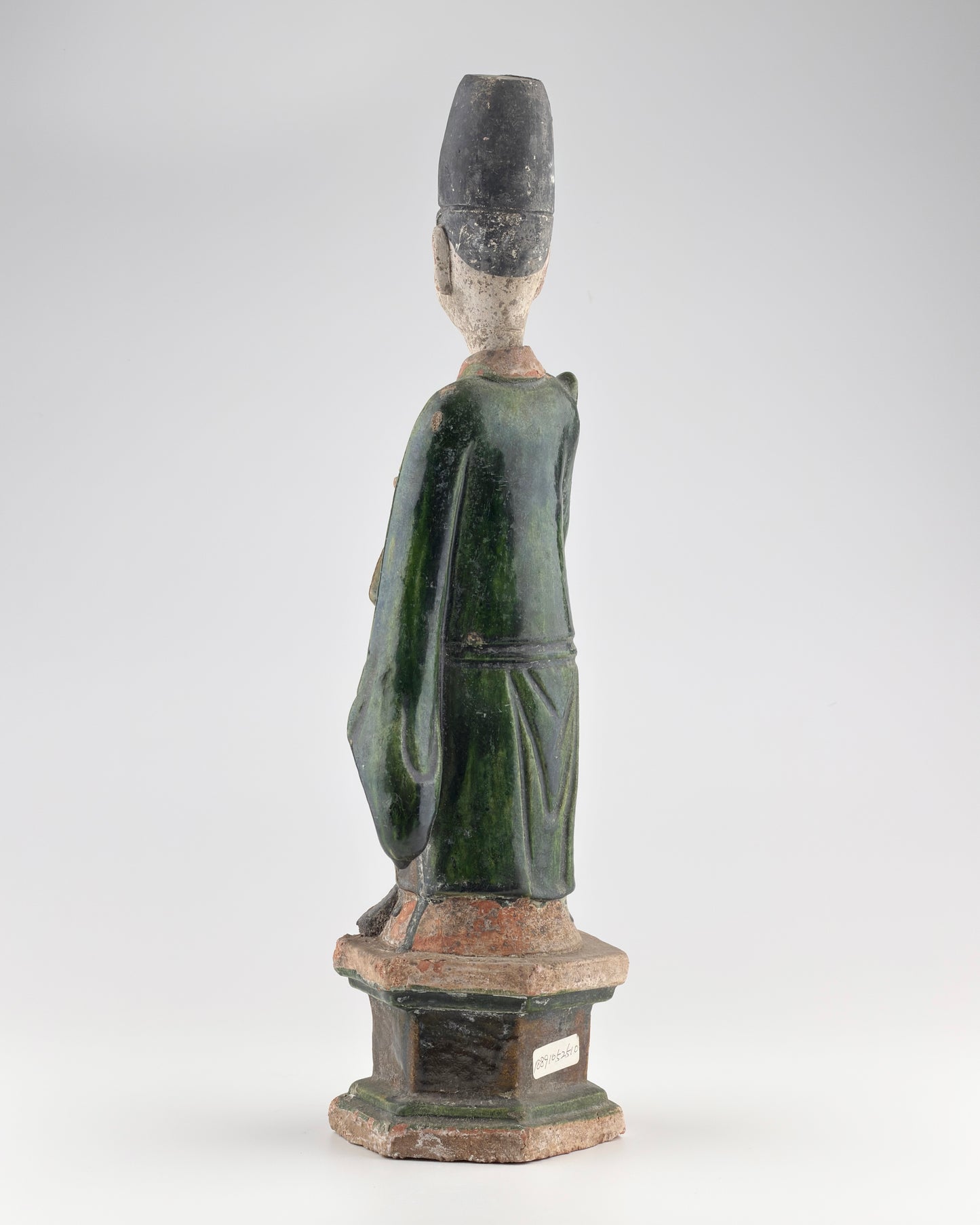 Large Green Glazed Court Figures, Ming Period