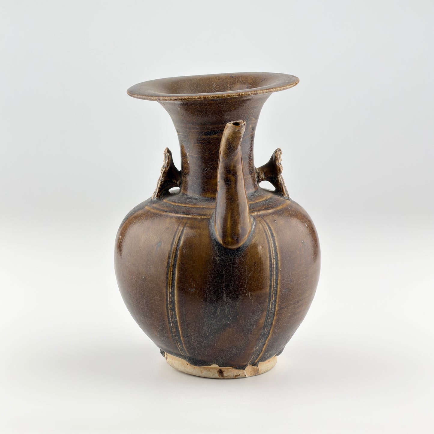 A Brown Glazed Ceramic Ewer, Five Dynasties-Song Dynasty