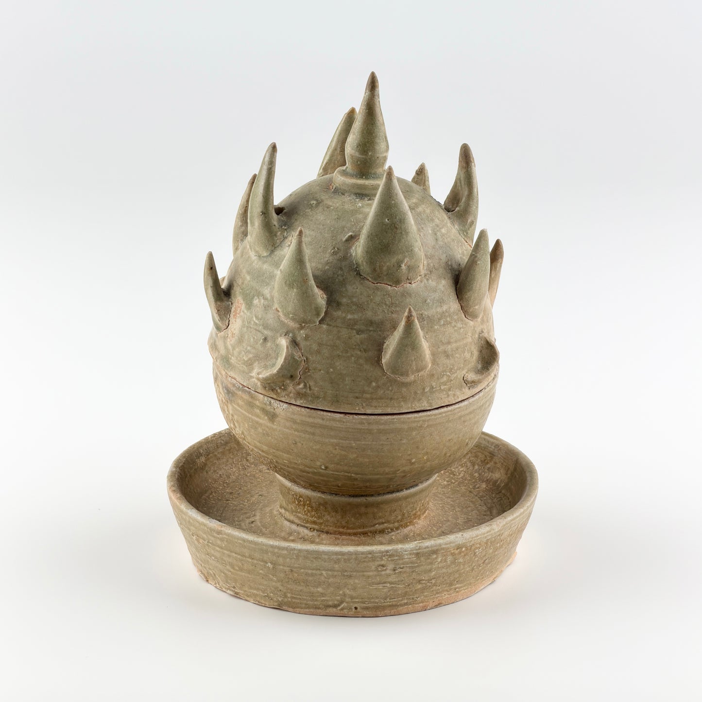 Rare Boshan Incense Burner Yue Celadon, Han-Jin dynasty