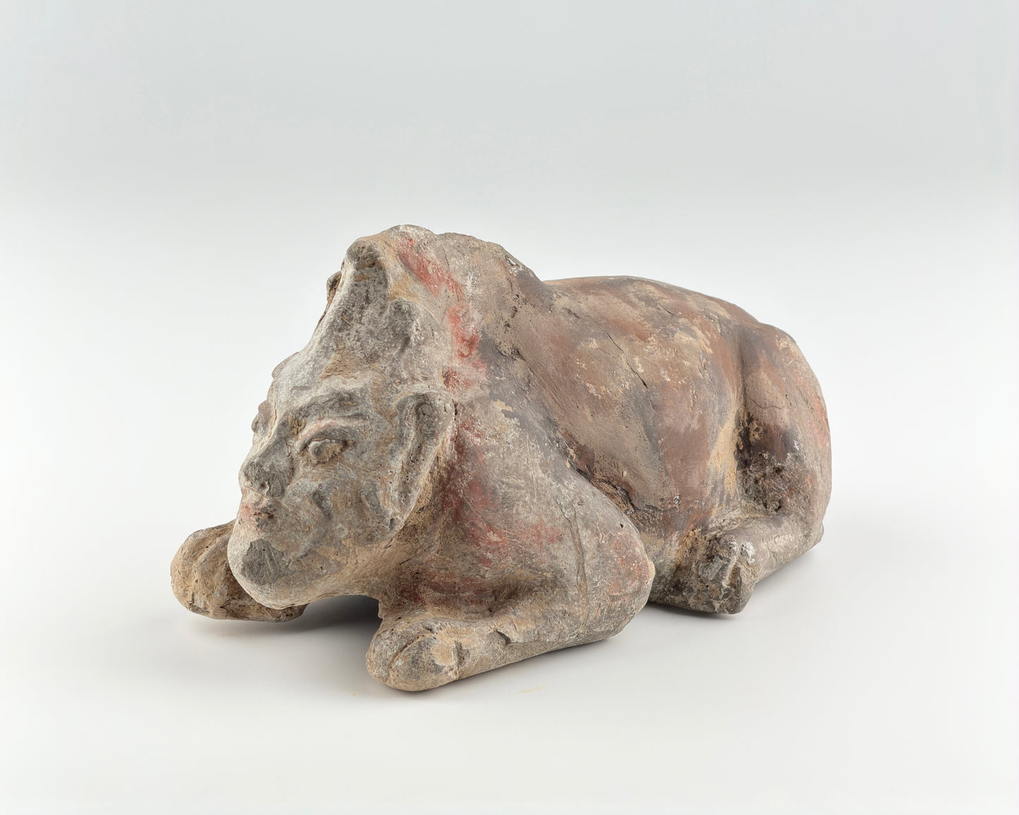 Guardian(Half human half beast) Pottery Figure, Northern Wei-Tang Dynasties