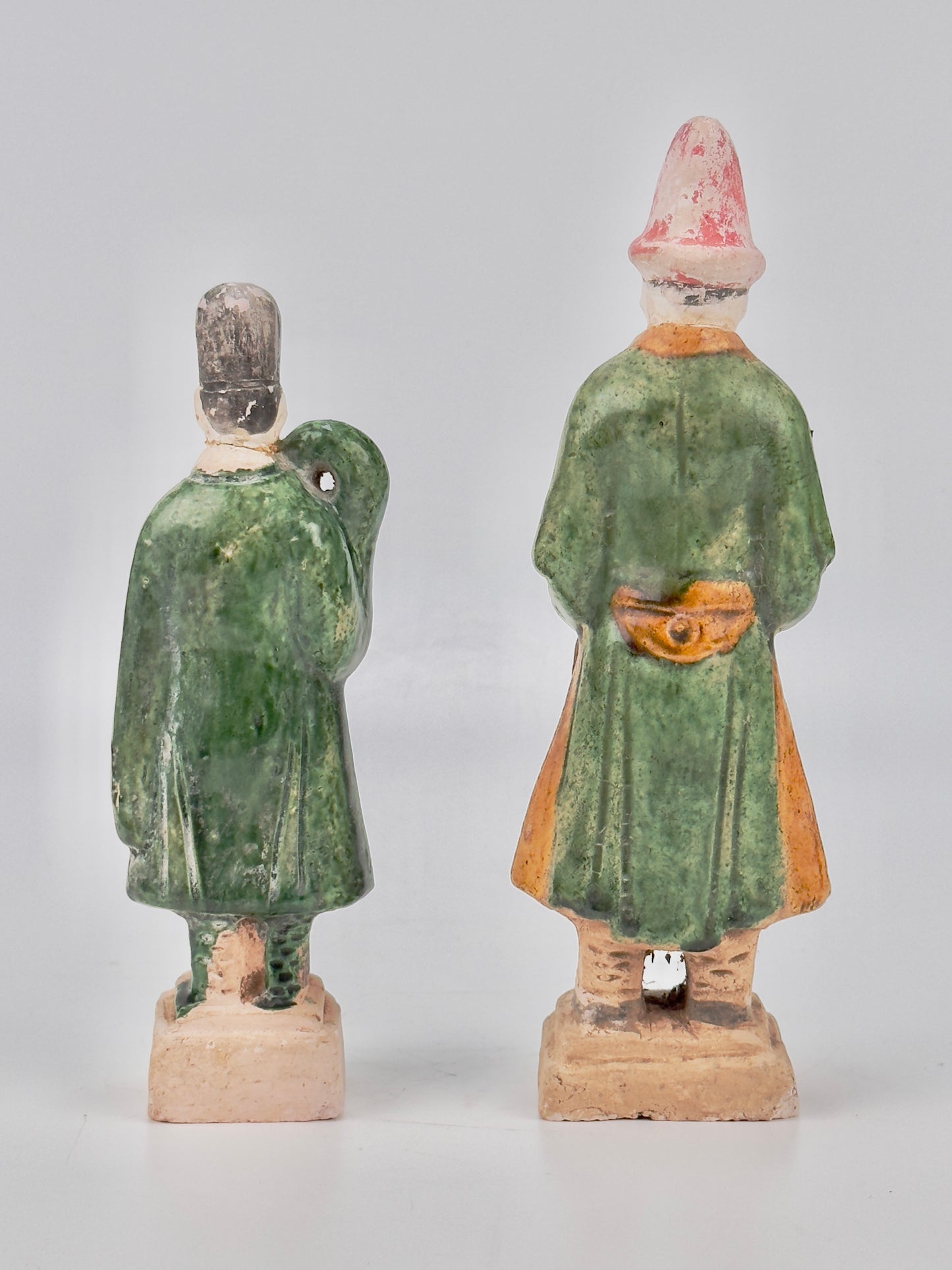 Two green glazed figures, Ming Period (1368-1644)