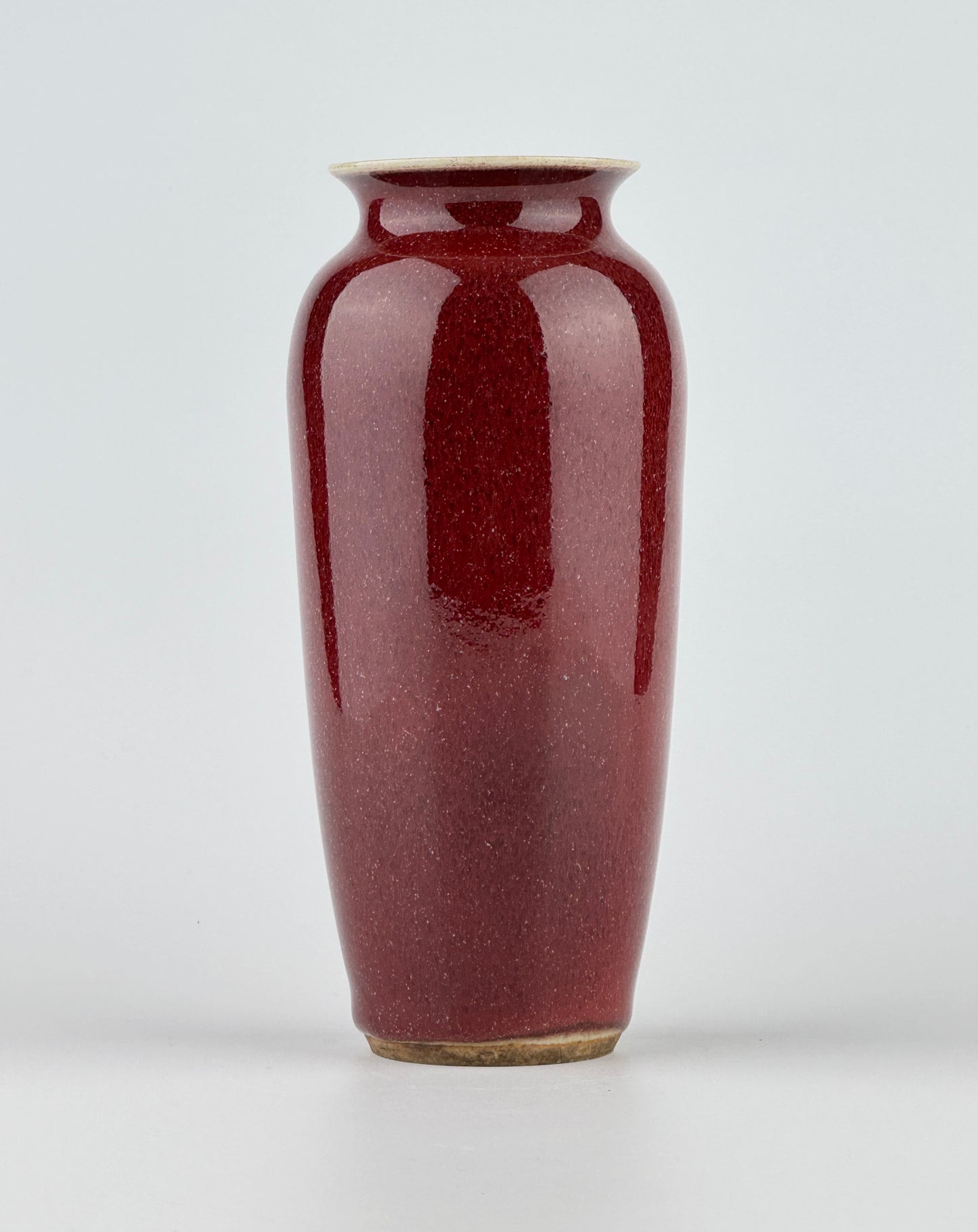 Langyao Red-Glazed Vase, Qing Period