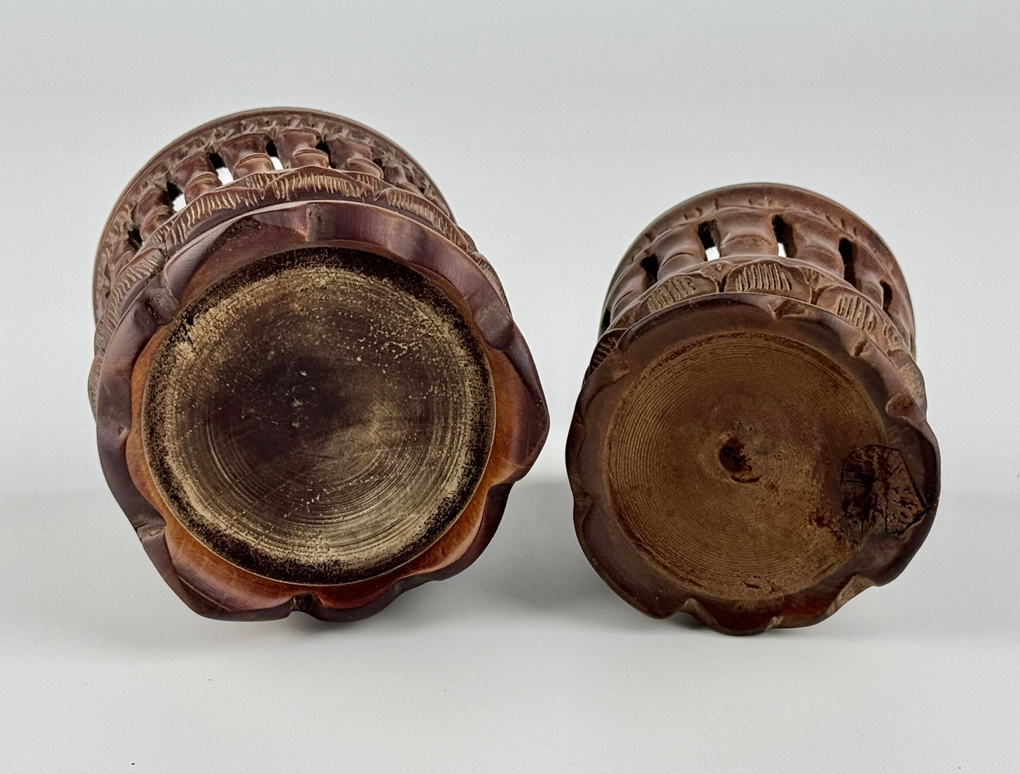 Carved Bamboo Incense Burners, Late Qing to Republic period