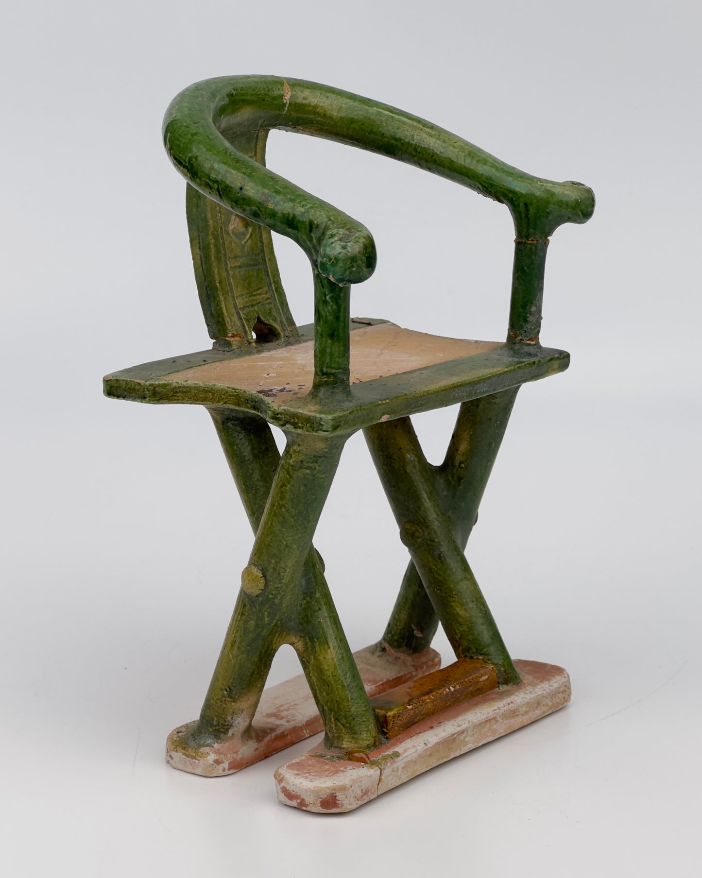 Pottery Model of a Folding Chair, 16th century, Ming dynasty