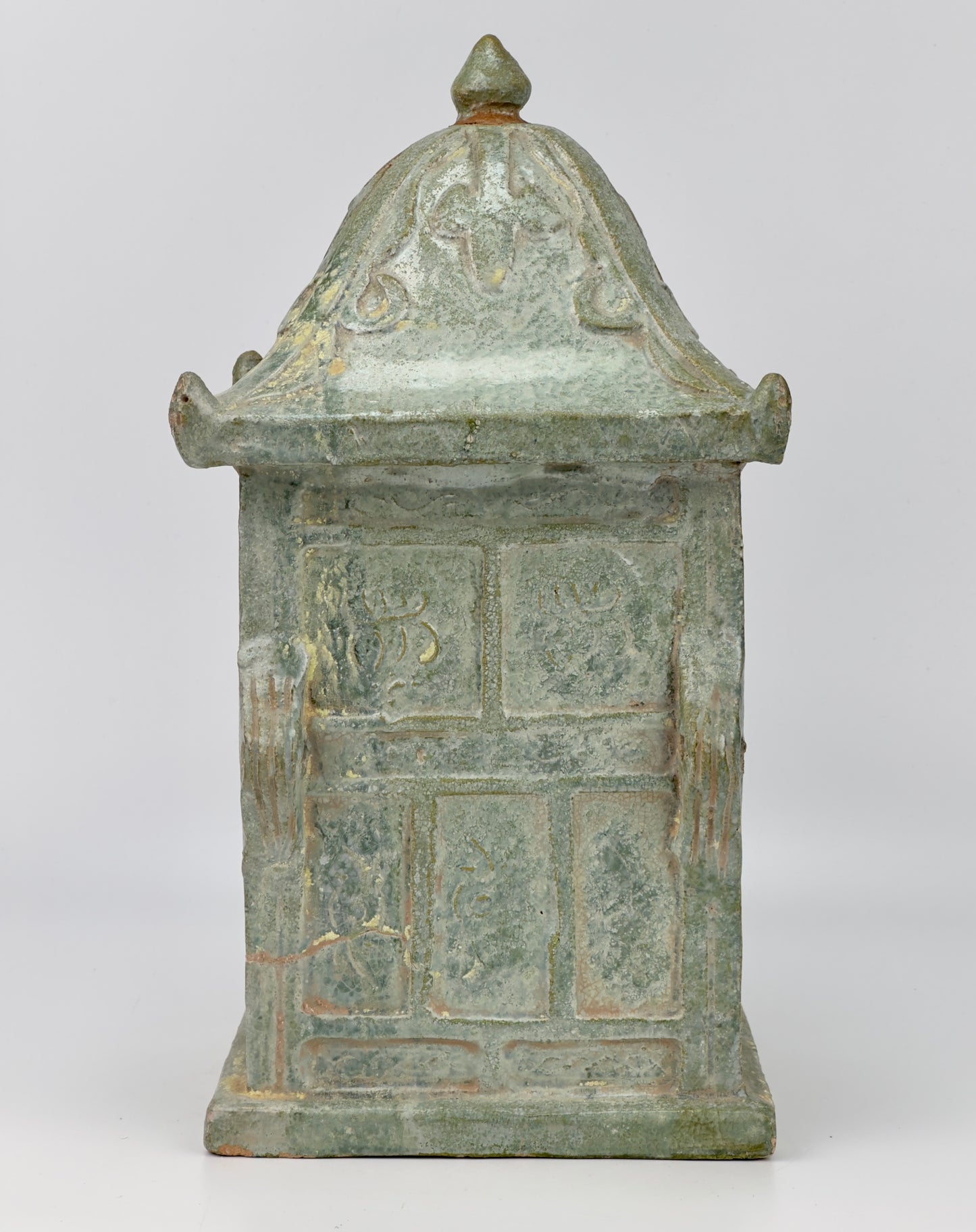 Chinese green-glazed model of a shrine, Han dynasty