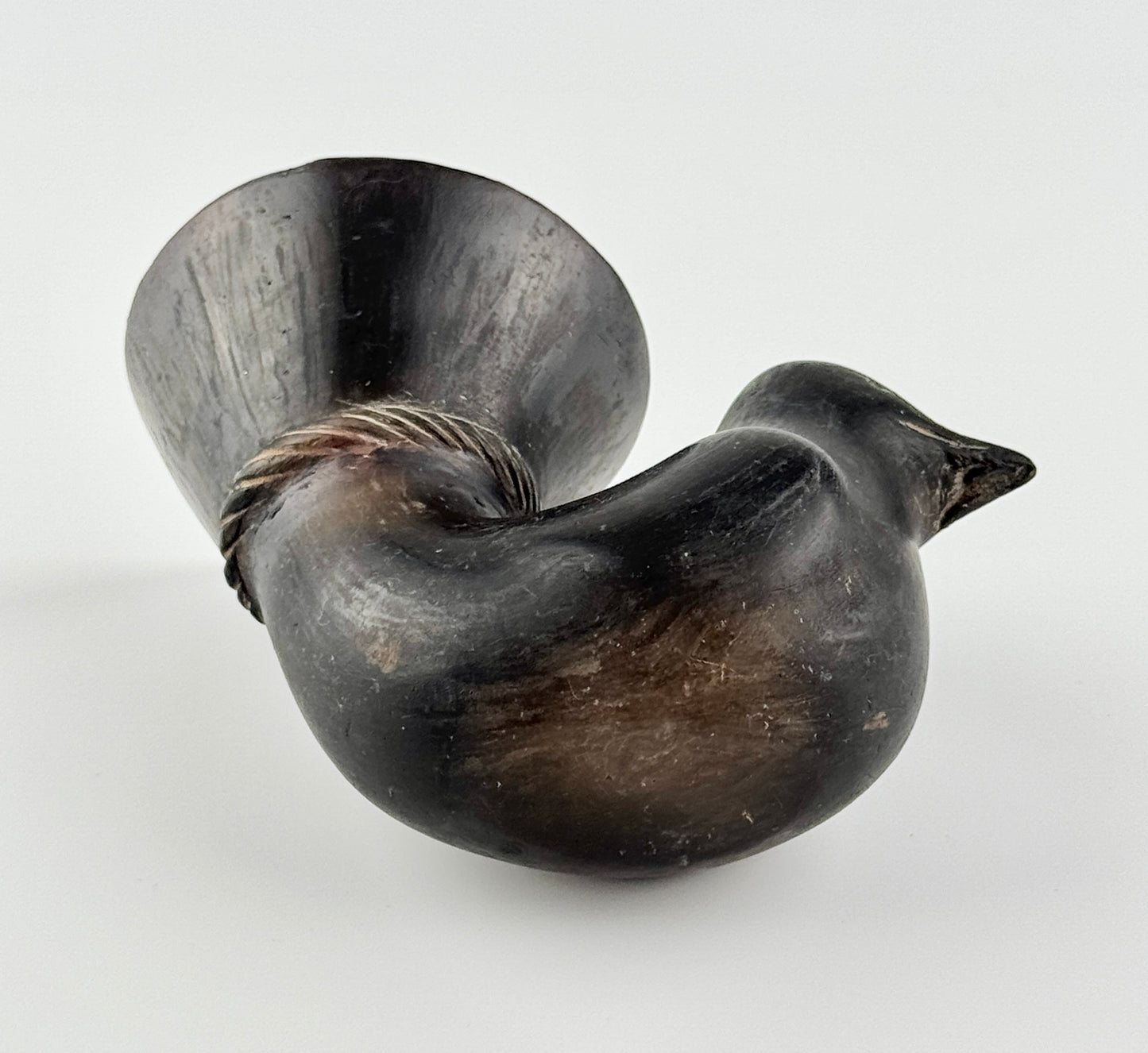 Blackware Bird-Shaped Vessel