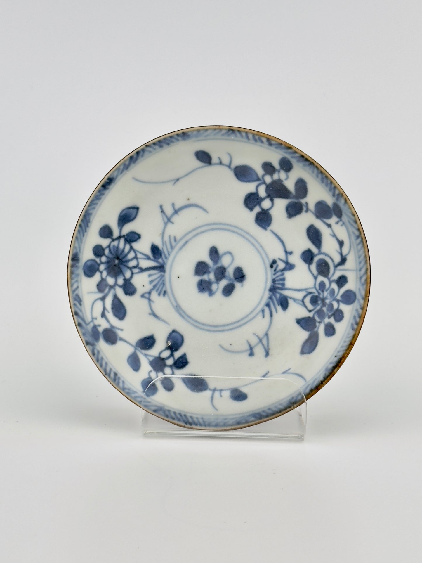 BLUE AND WHITE FLOWER PATTERN TEA SET C 1725, QING DYNASTY, YONGZHENG REIGN