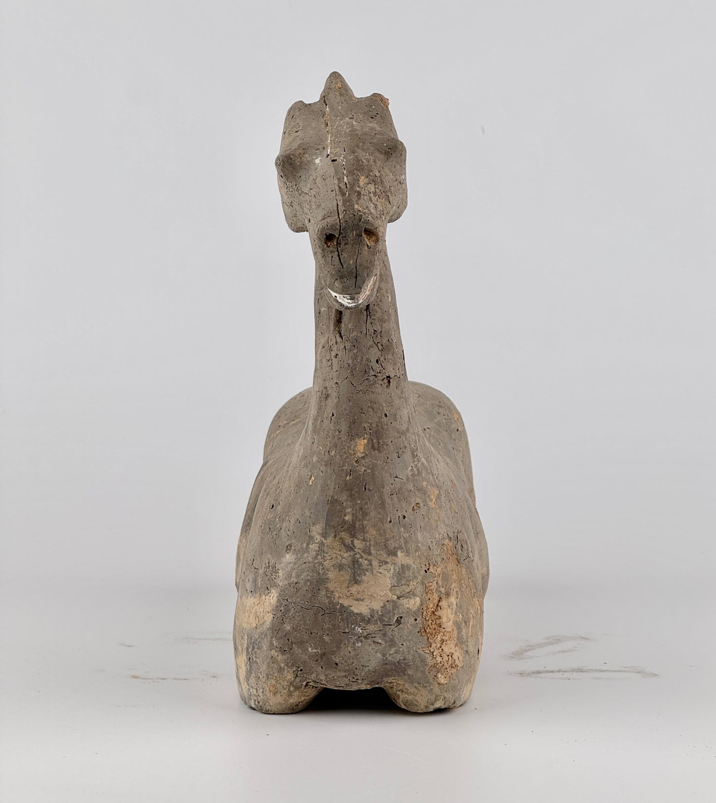 Gray Pottery Figure of a Horse, Han Dynasty