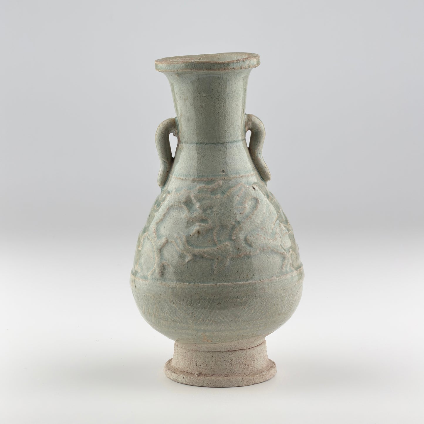 Qingbai Ware with two dragons, Yuan Dynasty, 14th century