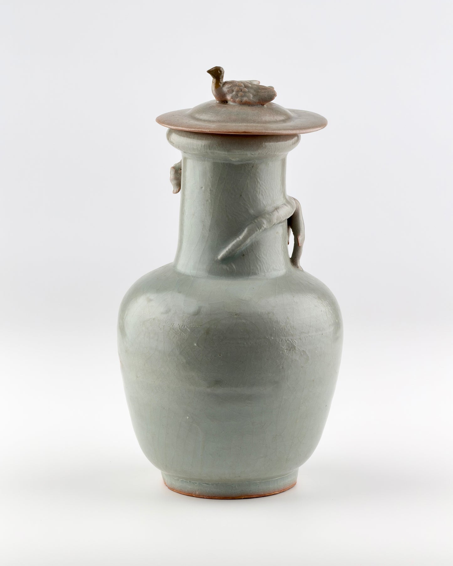 Longquan Celadon 'Dragon' Jar and Cover, Song Dynasty