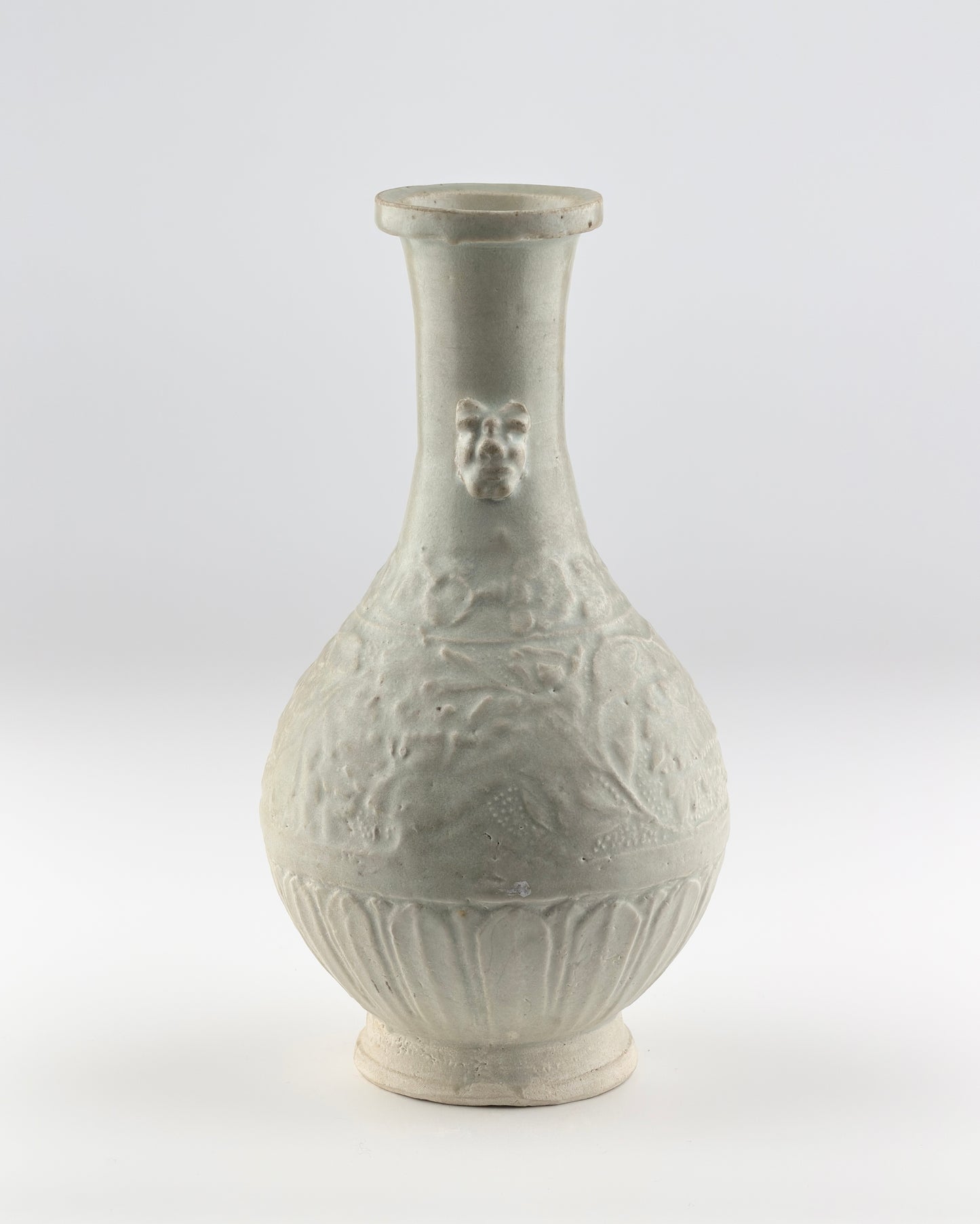 Carved White Ware 'Peony' vase, Yuan dynasty