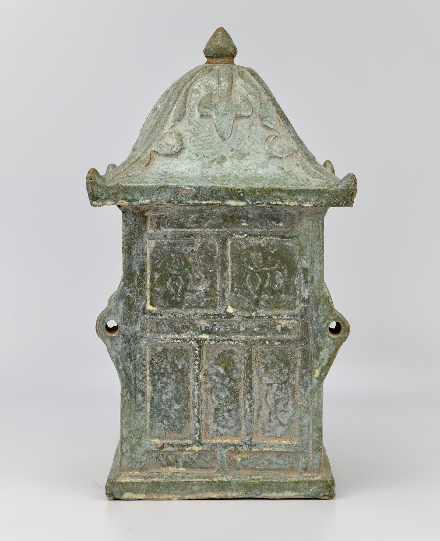 Chinese green-glazed model of a shrine, Han dynasty