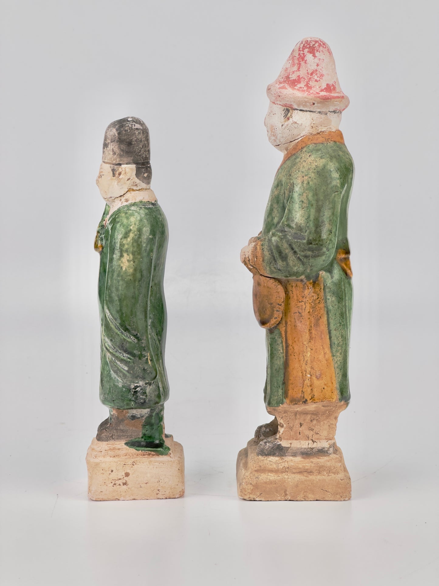 Two green glazed figures, Ming Period (1368-1644)