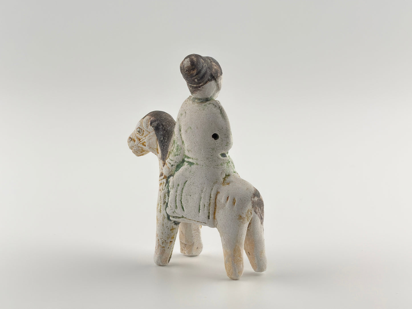 Horse and Rider Figurine c1725, Qing Dynasty, Yongzheng Reign