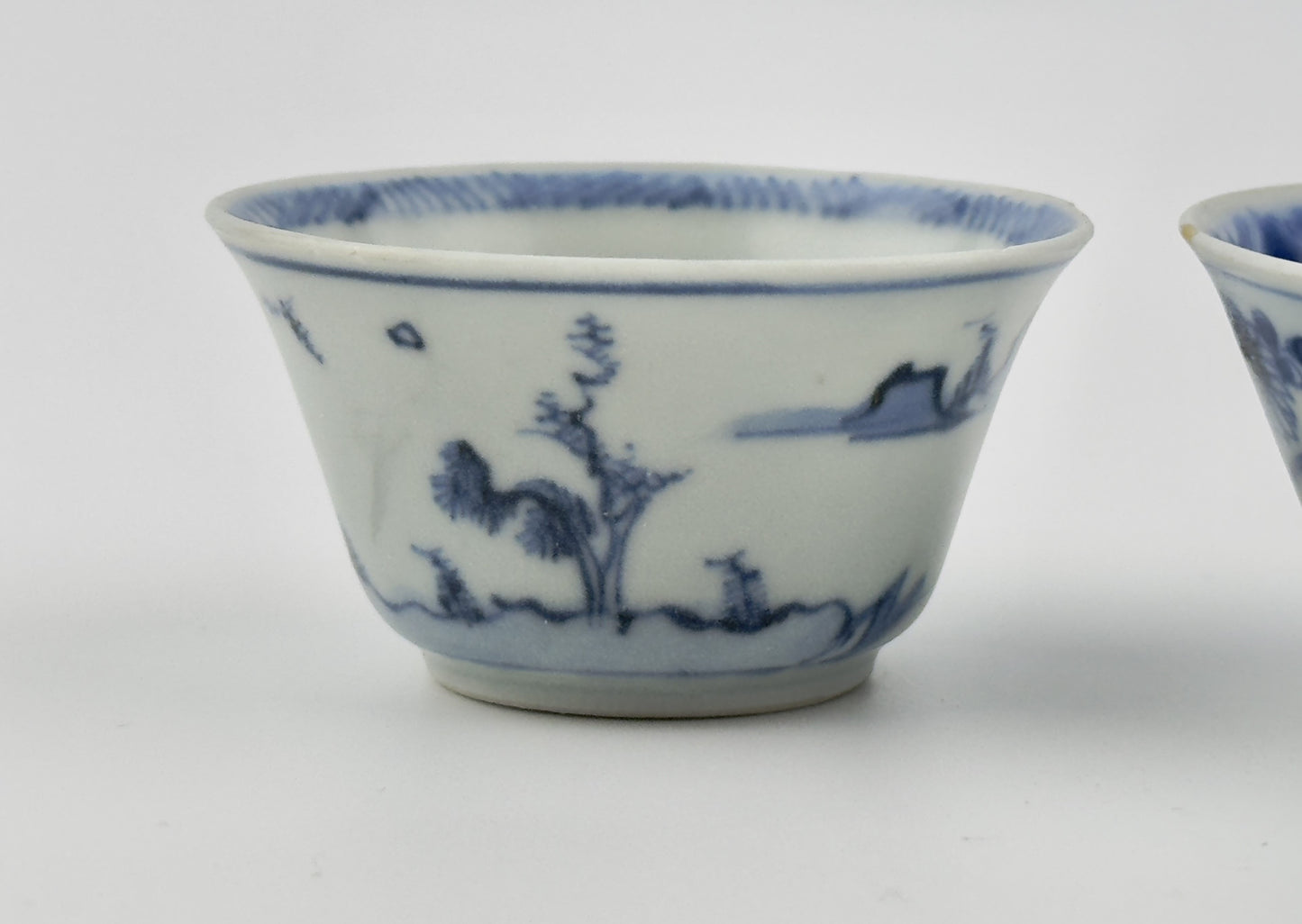 Three Chinoiserie Teabowl Set Circa 1725, Qing Dynasty, Yongzheng Reign