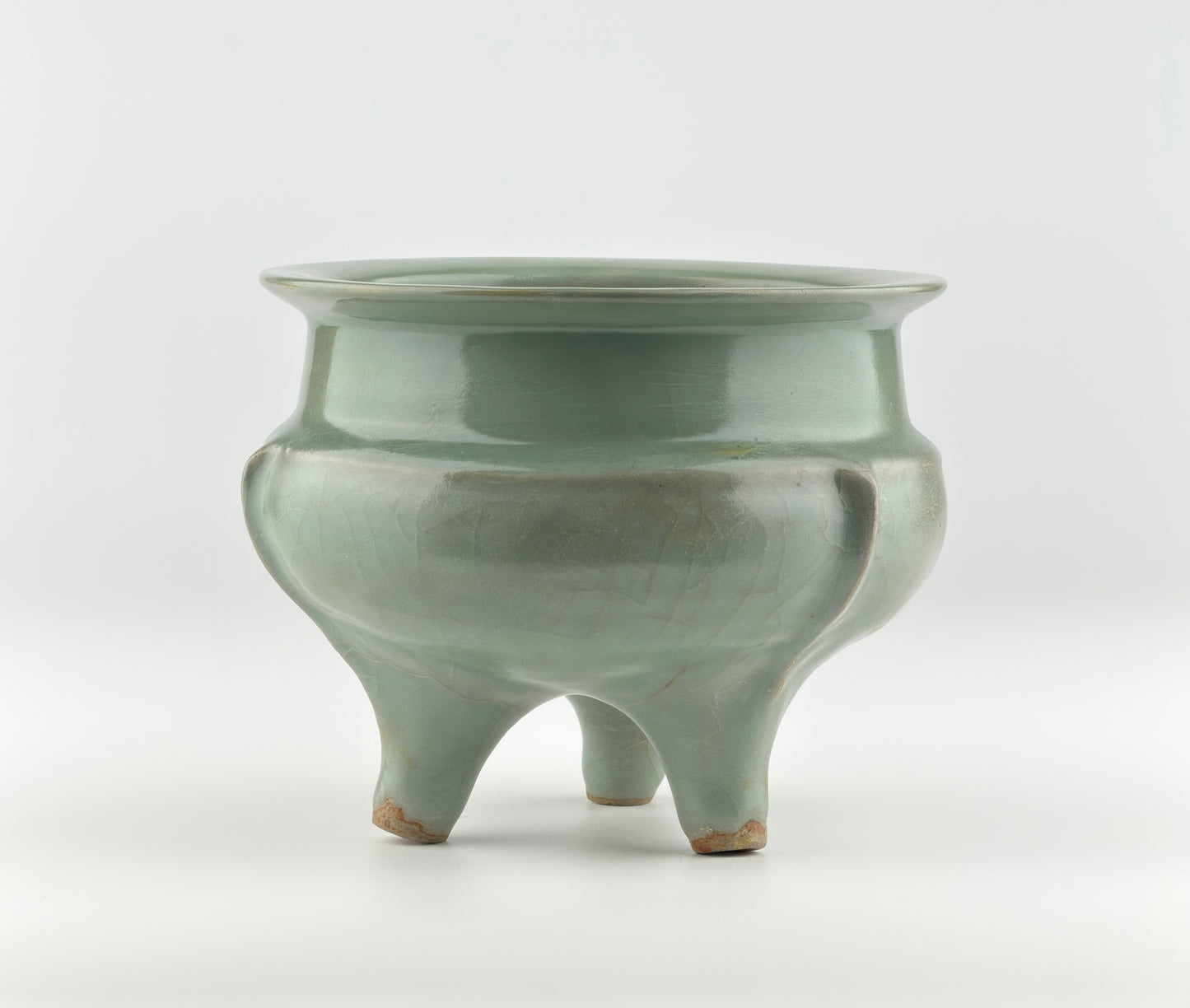Rare Longquan Celadon Tripod Incense Burner, Song Dynasty