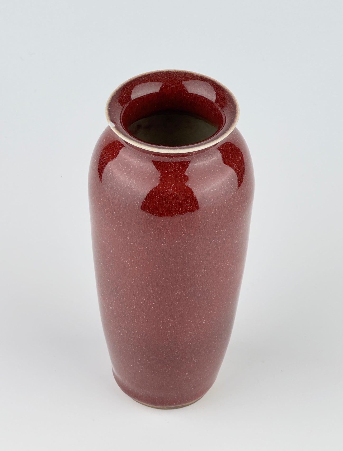 Langyao Red-Glazed Vase, Qing Period