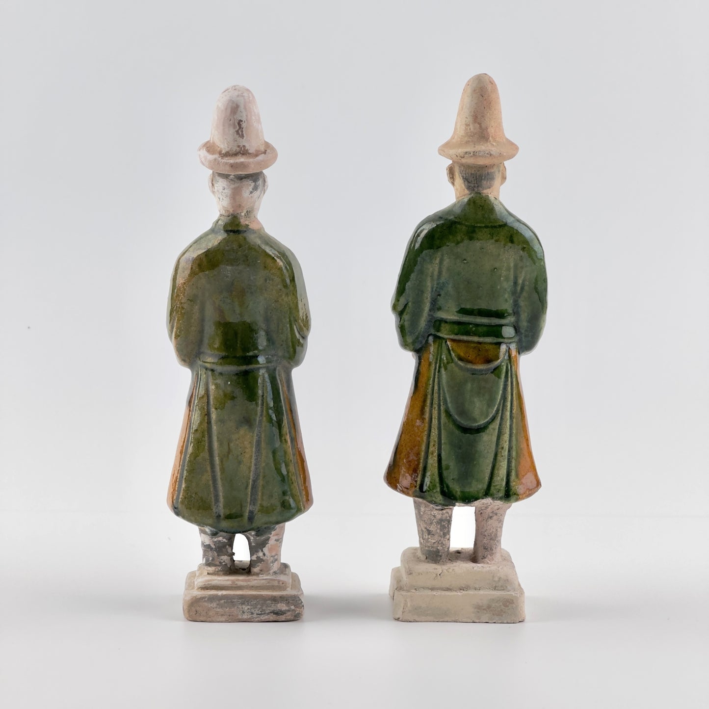 Two Glazed Figures of Musicians, Ming Dynasty (1368-1644)